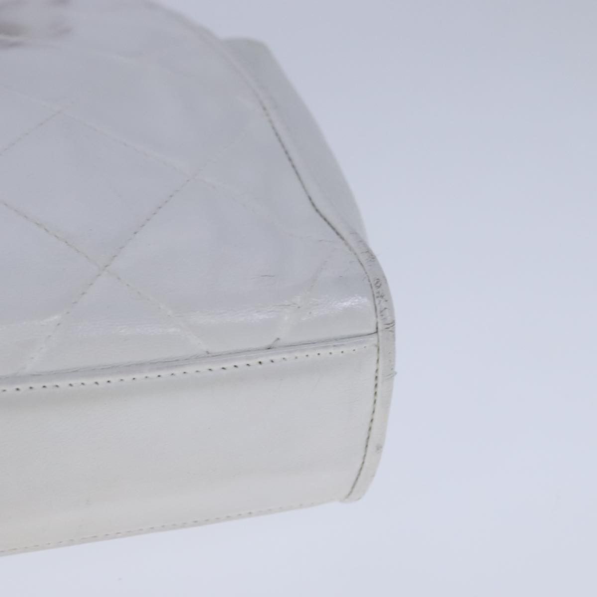 Chanel Cc White Leather Shoulder Bag (Pre-Owned) Size ONE SIZE - 10 Thumbnail