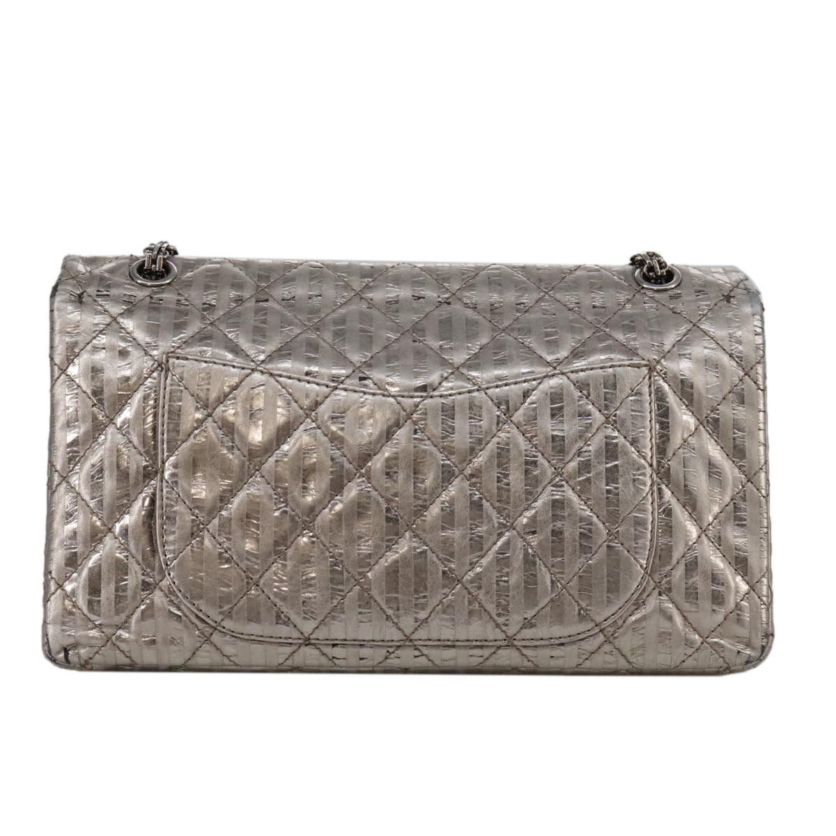 Chanel 2,55 Silver Leather Shoulder Bag (Pre-Owned) Size ONE SIZE - 2 Thumbnail
