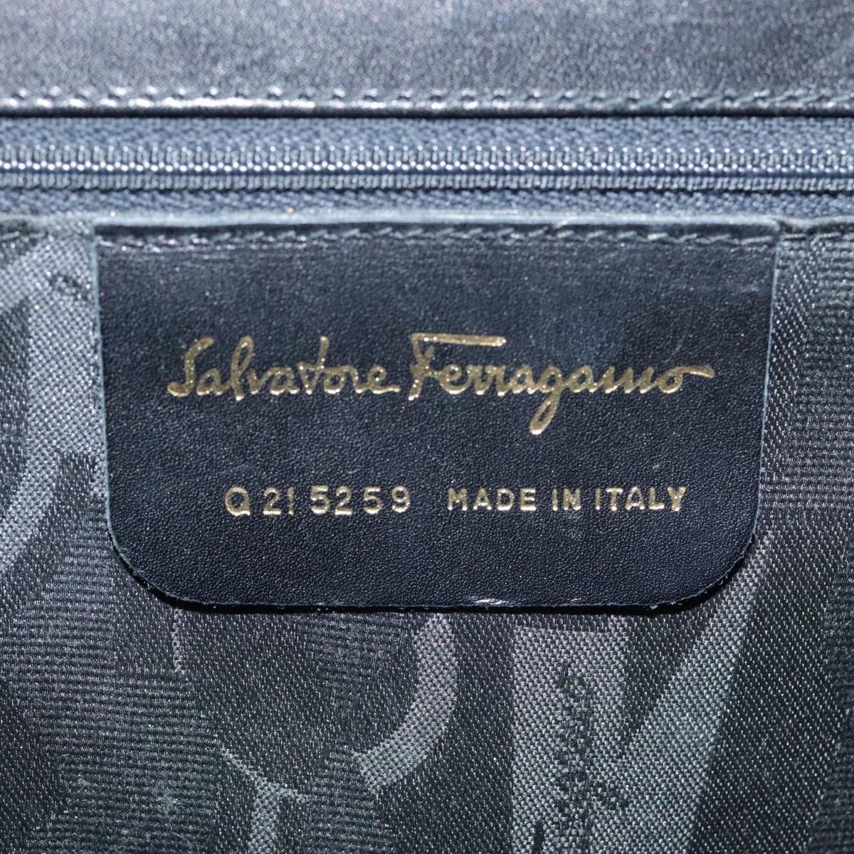 Salvatore Ferragamo Gancini Black Suede Handbag (Pre-Owned) Size ONE SIZE - 16 Thumbnail