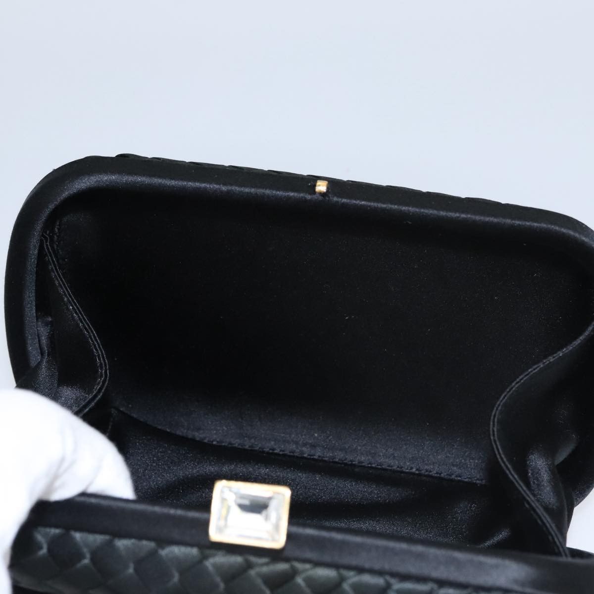 Bottega Veneta Knot Black Silk Clutch Bag (Pre-Owned) Size ONE SIZE - 12 Thumbnail