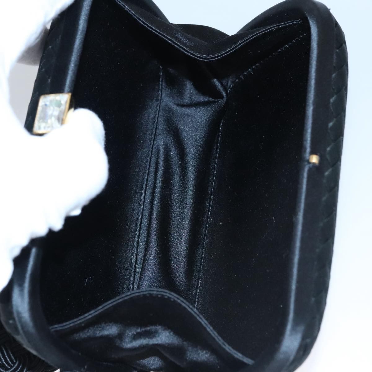 Bottega Veneta Knot Black Silk Clutch Bag (Pre-Owned) Size ONE SIZE - 9 Thumbnail