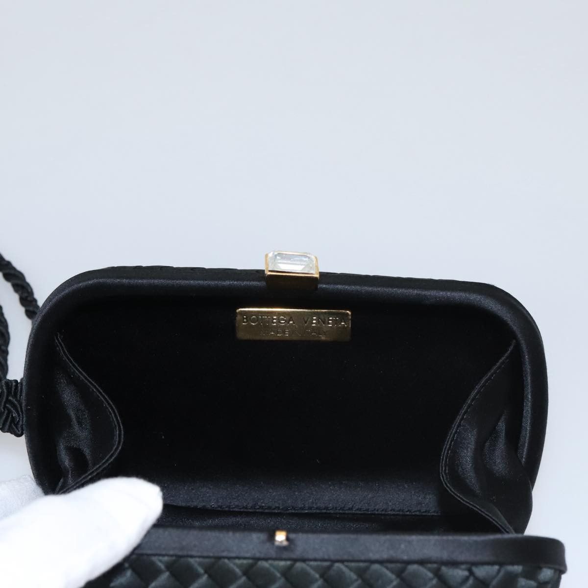 Bottega Veneta Knot Black Silk Clutch Bag (Pre-Owned) Size ONE SIZE - 17 Thumbnail