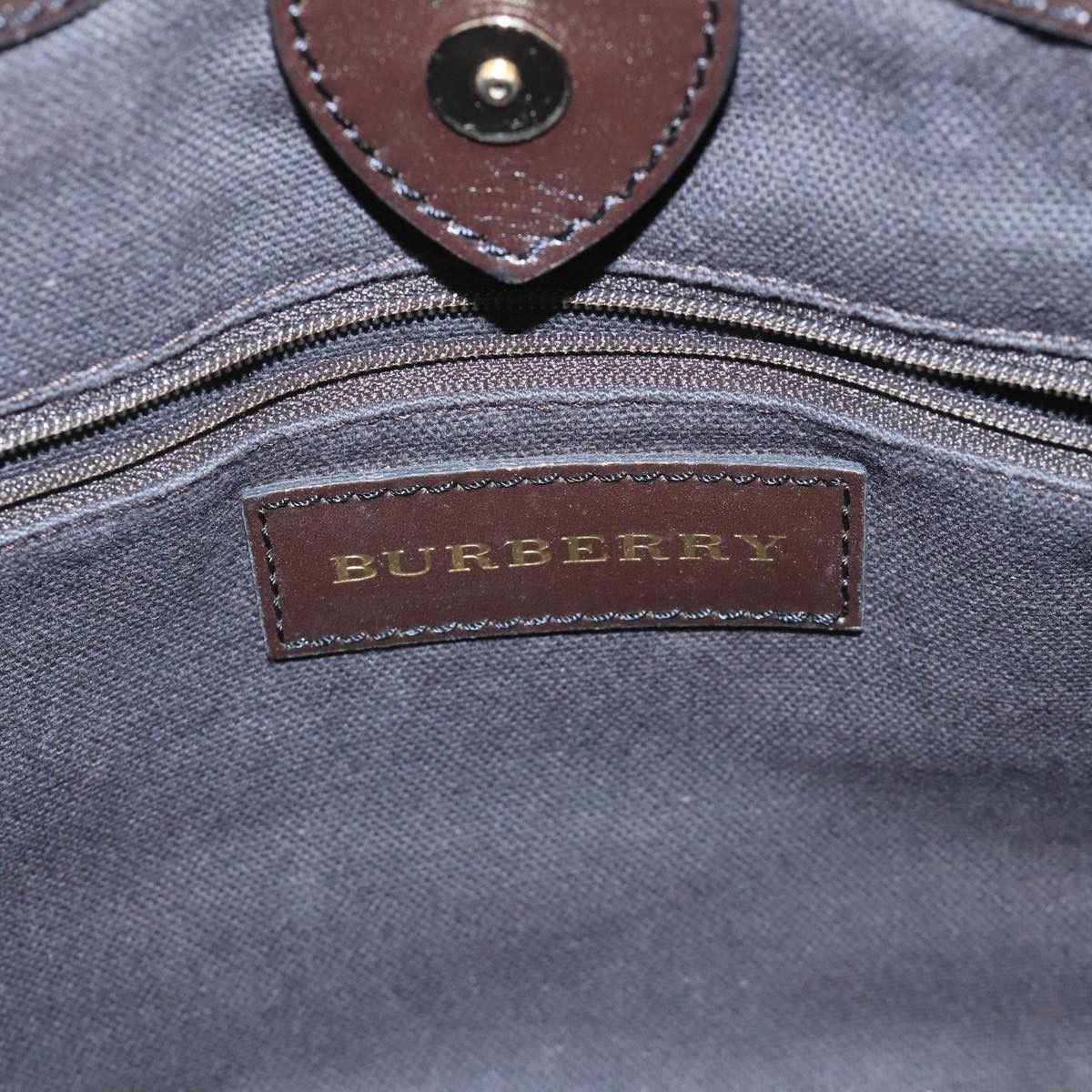 Burberry Nova Check Beige Canvas Handbag (Pre-Owned) Size ONE SIZE - 16 Thumbnail
