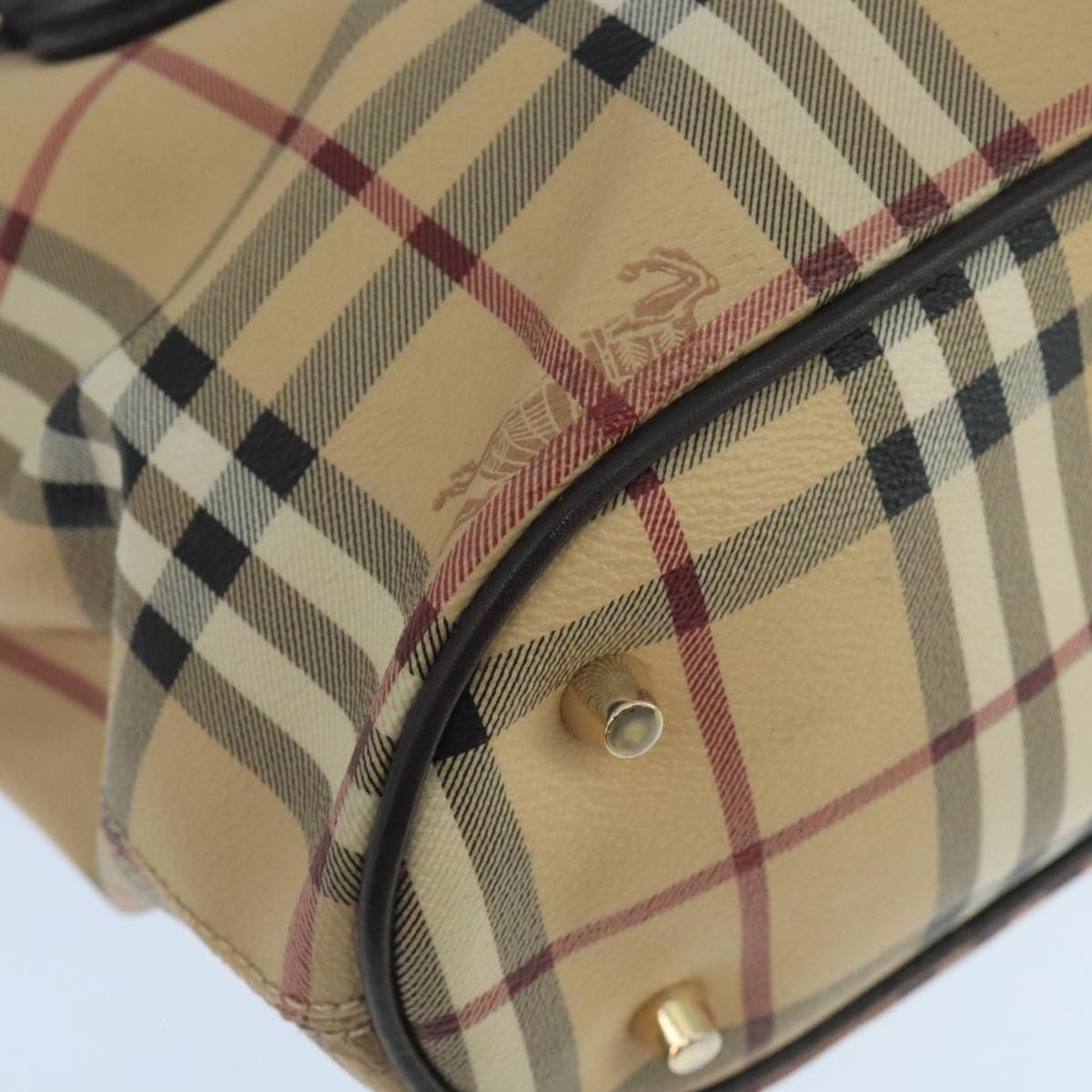 Burberry Nova Check Beige Canvas Handbag (Pre-Owned) Size ONE SIZE - 8 Thumbnail
