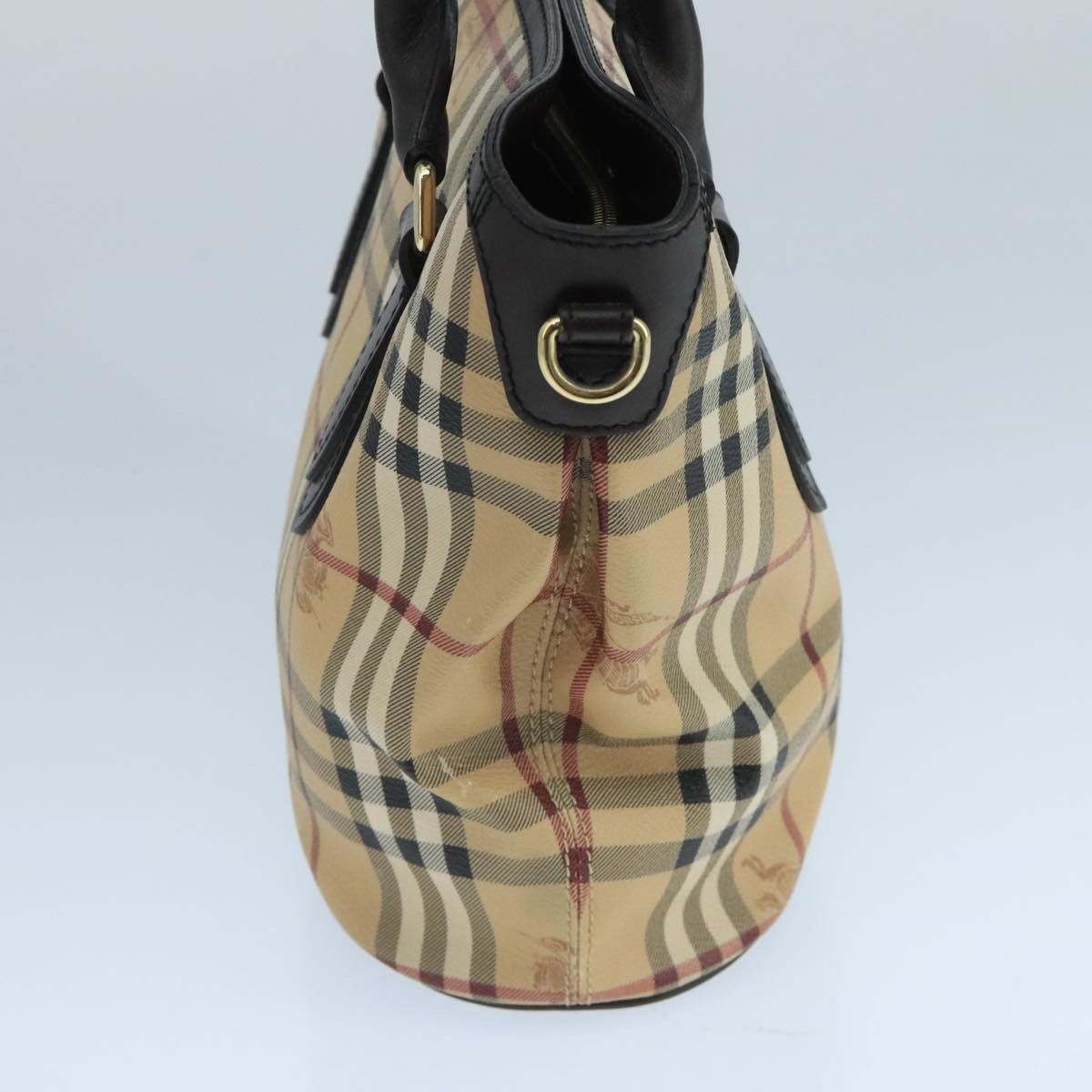 Burberry Nova Check Beige Canvas Handbag (Pre-Owned) Size ONE SIZE - 4 Thumbnail