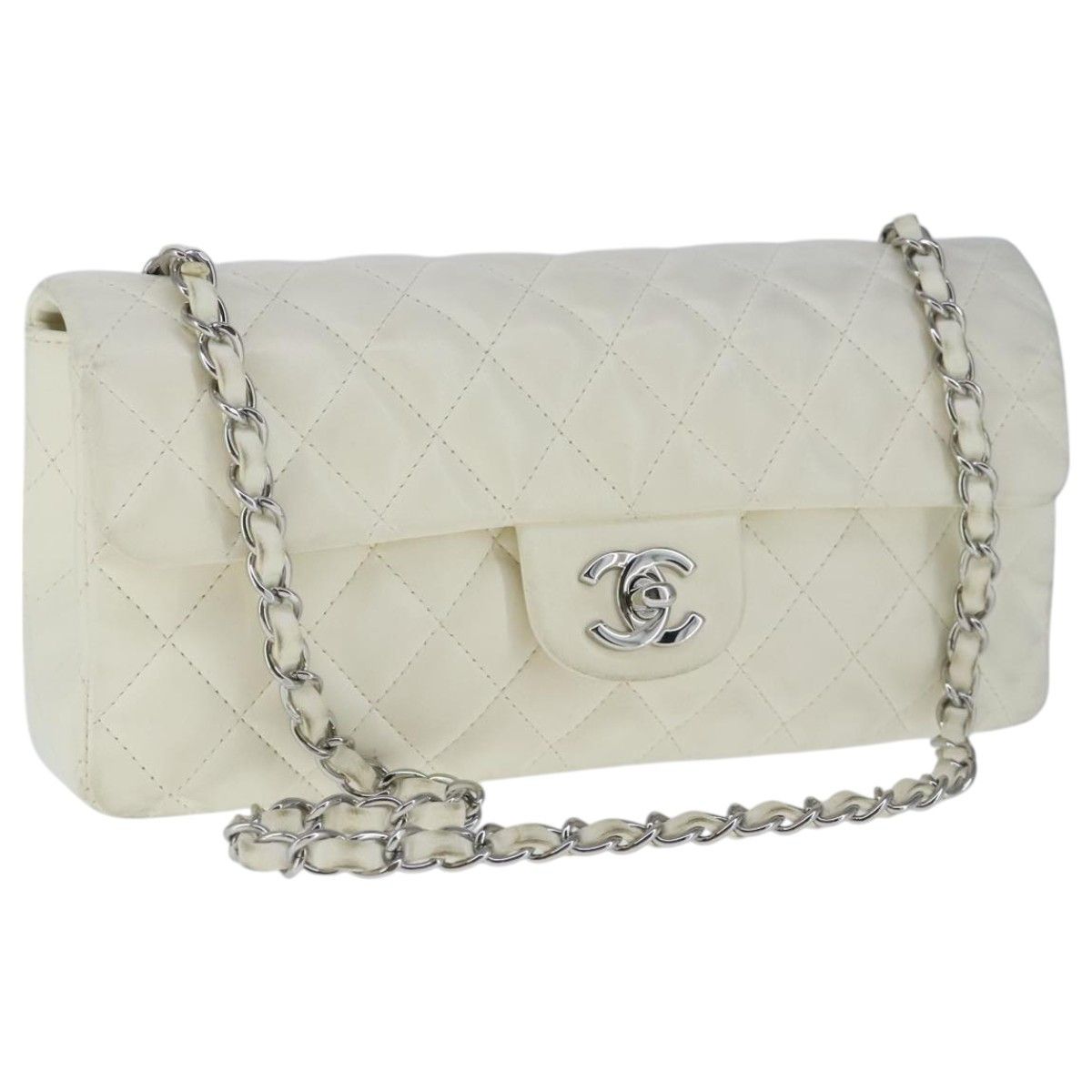 Chanel Timeless White Leather Shoulder Bag (Pre-Owned) Size ONE SIZE - 17 Thumbnail