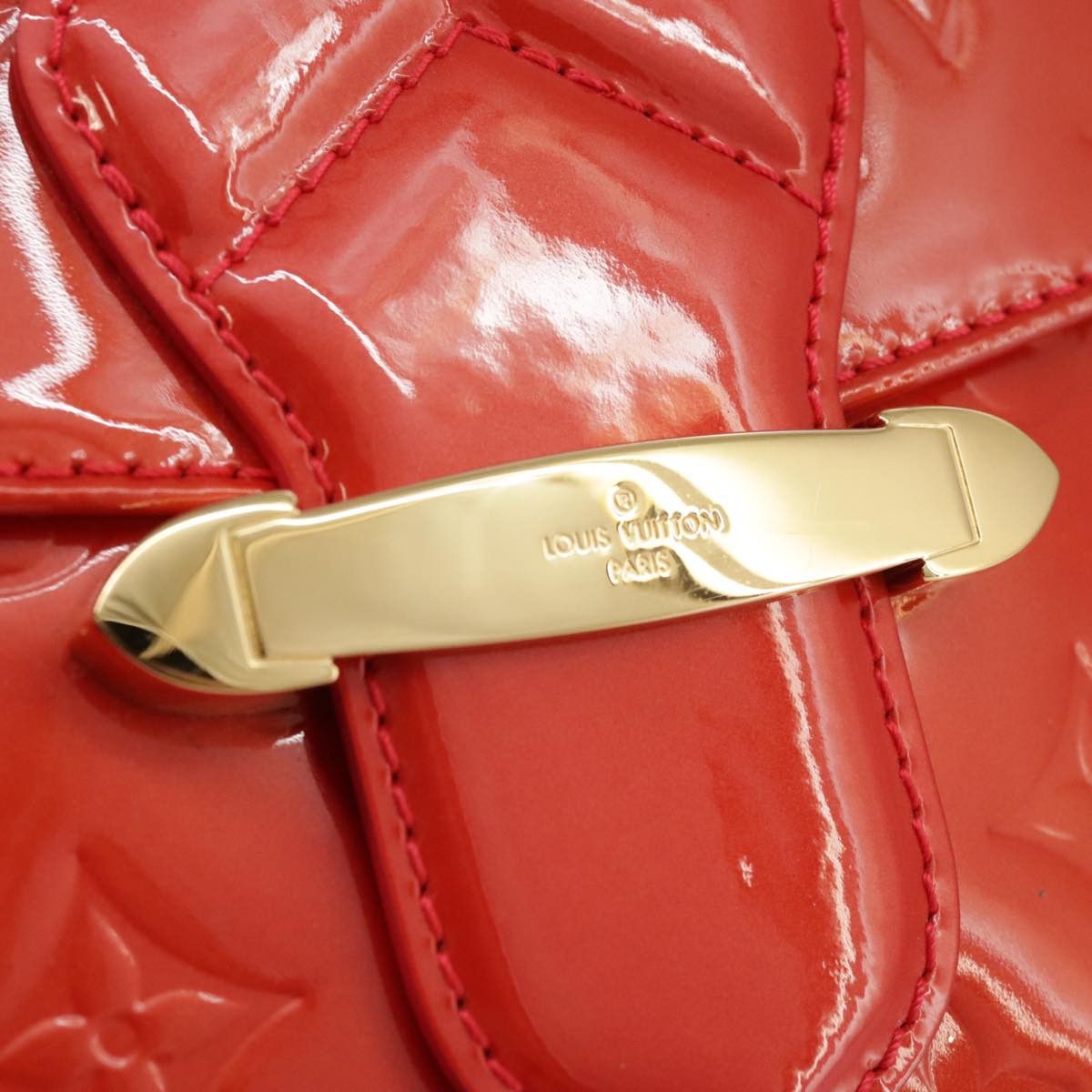 Louis Vuitton Bellflower Red Patent Leather Shoulder Bag (Pre-Owned) Size ONE SIZE - 11 Thumbnail