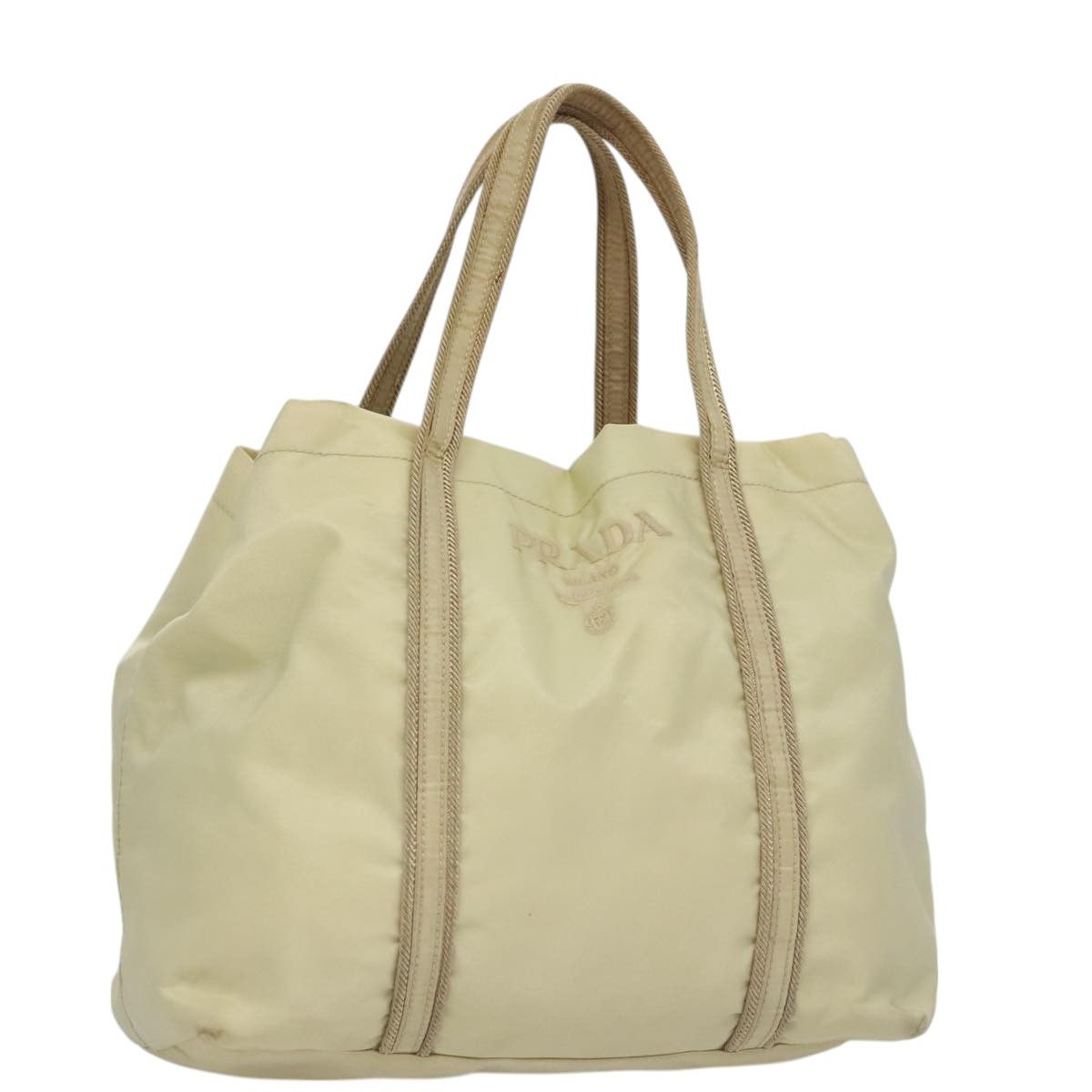 Prada Re-Nylon Beige Synthetic Handbag (Pre-Owned) Size ONE SIZE - 19 Thumbnail