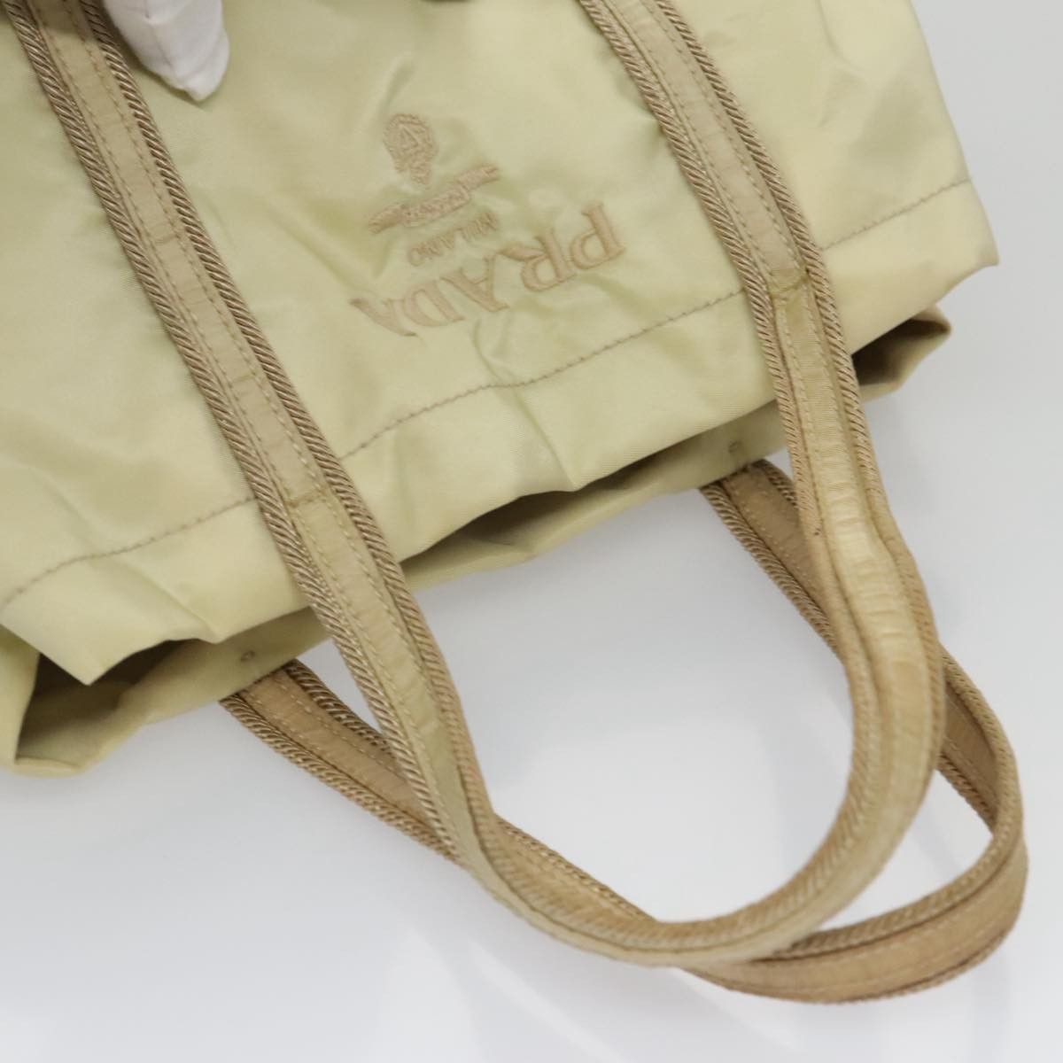 Prada Re-Nylon Beige Synthetic Handbag (Pre-Owned) Size ONE SIZE - 6 Thumbnail