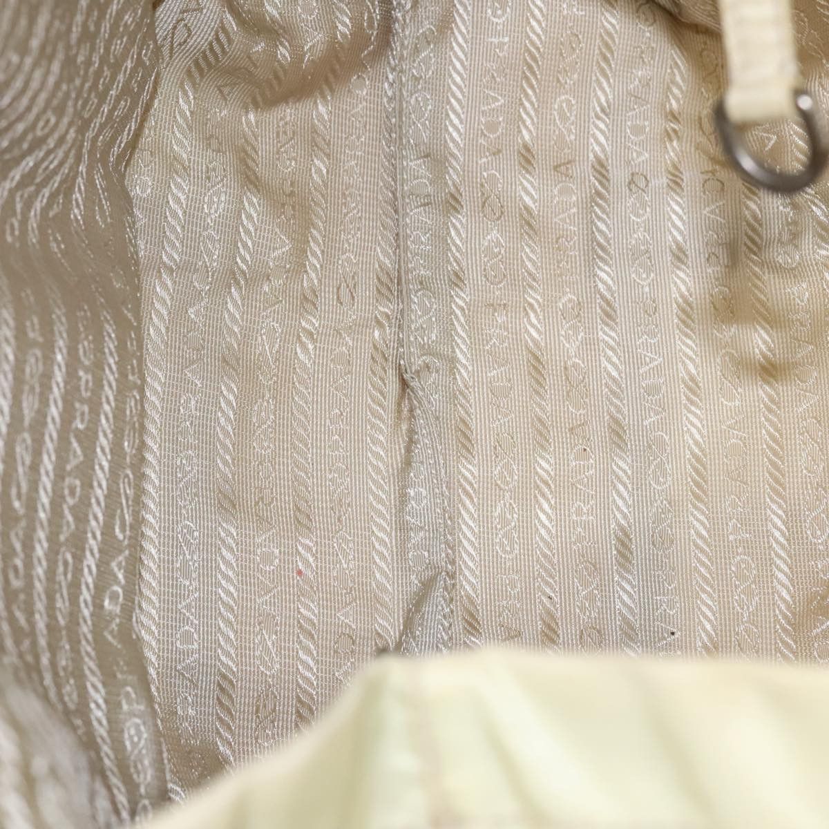 Prada Re-Nylon Beige Synthetic Handbag (Pre-Owned) Size ONE SIZE - 14 Thumbnail