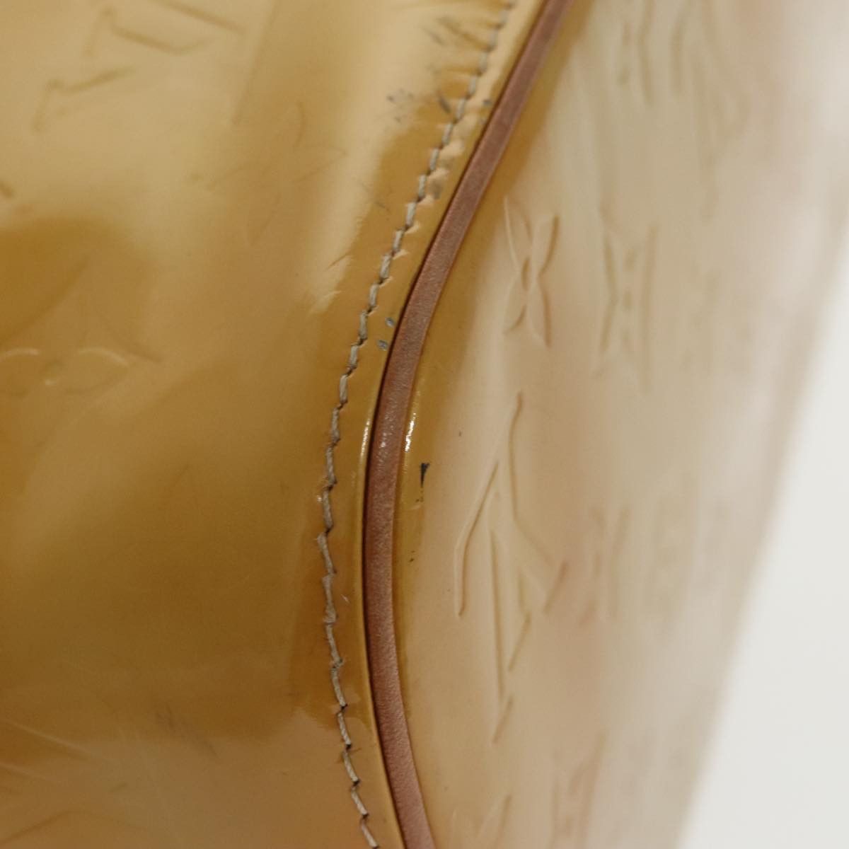 Louis Vuitton Houston Yellow Patent Leather Handbag (Pre-Owned) Size ONE SIZE - 9 Thumbnail
