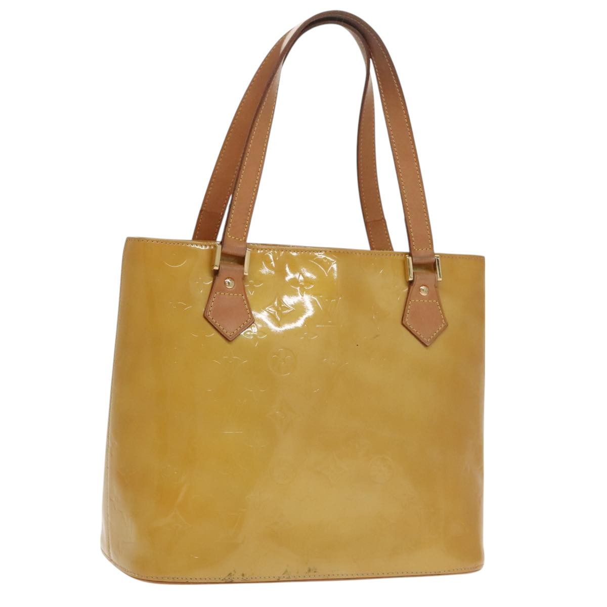 Louis Vuitton Houston Yellow Patent Leather Handbag (Pre-Owned) Size ONE SIZE - 17 Thumbnail