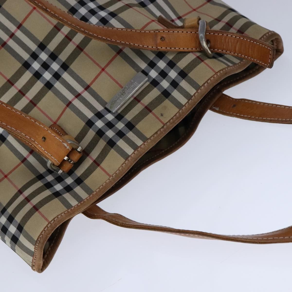 Burberry Nova Check Beige Synthetic Shoulder Bag (Pre-Owned) Size ONE SIZE - 14 Thumbnail