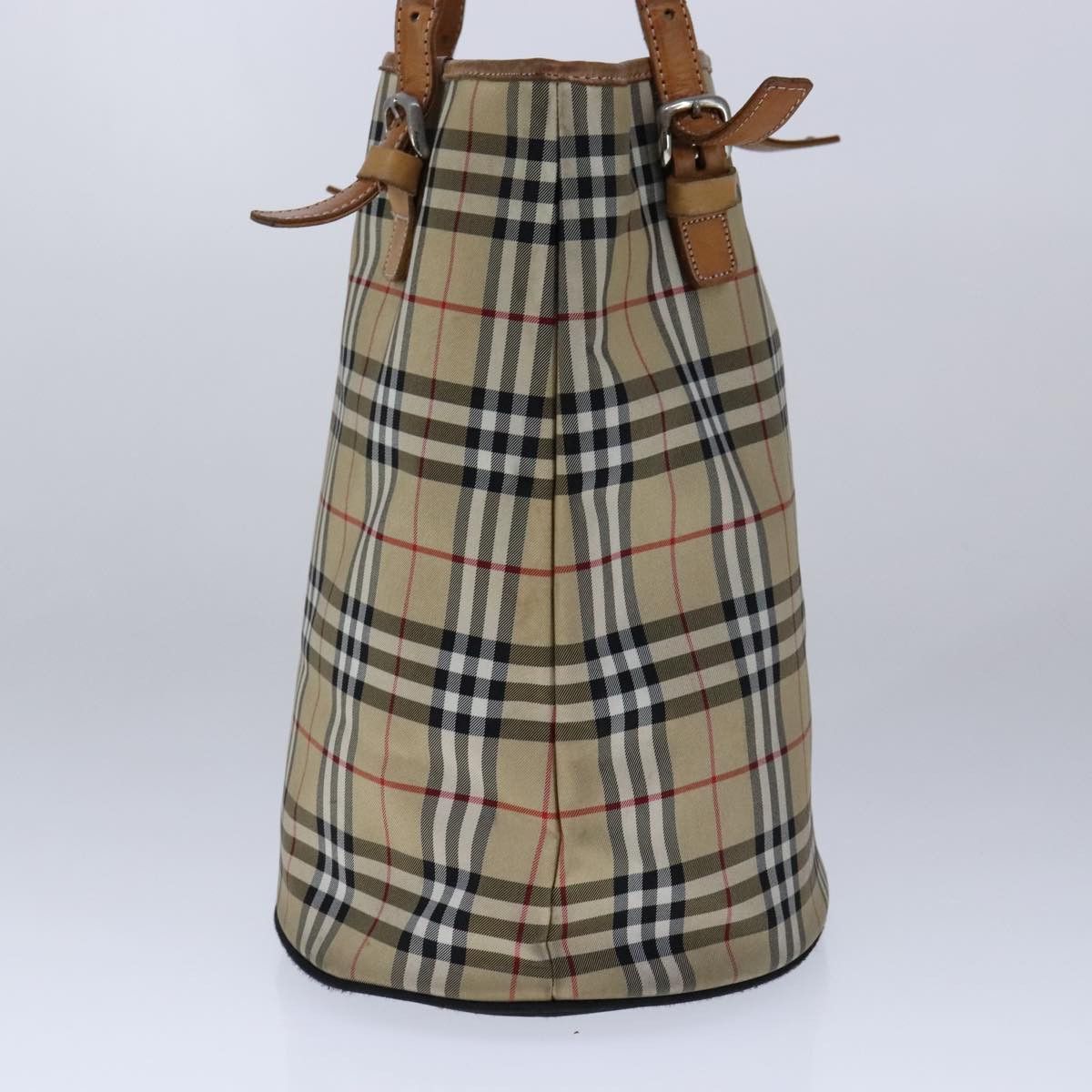 Burberry Nova Check Beige Synthetic Shoulder Bag (Pre-Owned) Size ONE SIZE - 4 Thumbnail