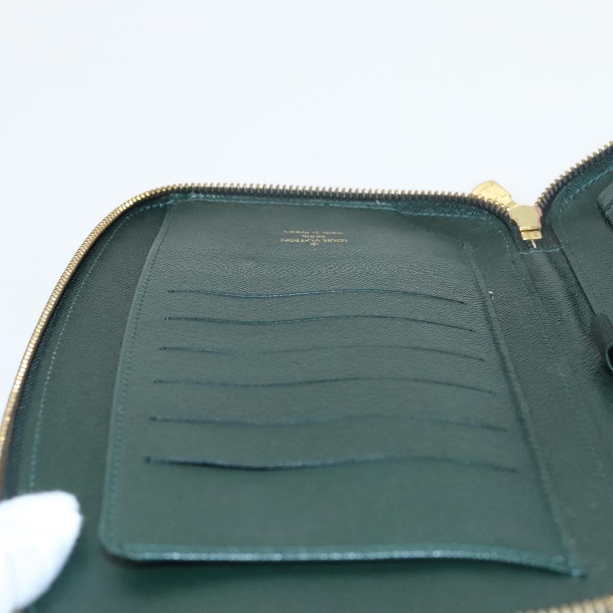 Louis Vuitton Atholl Green Leather Wallet (Pre-Owned) Size ONE SIZE - 15 Thumbnail
