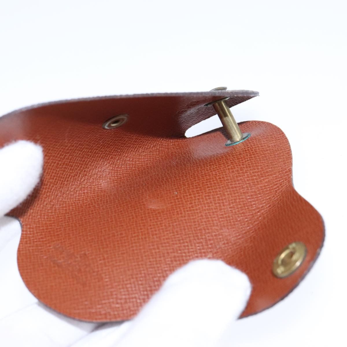 Key Pouch Brown Canvas Wallet (Pre-Owned)