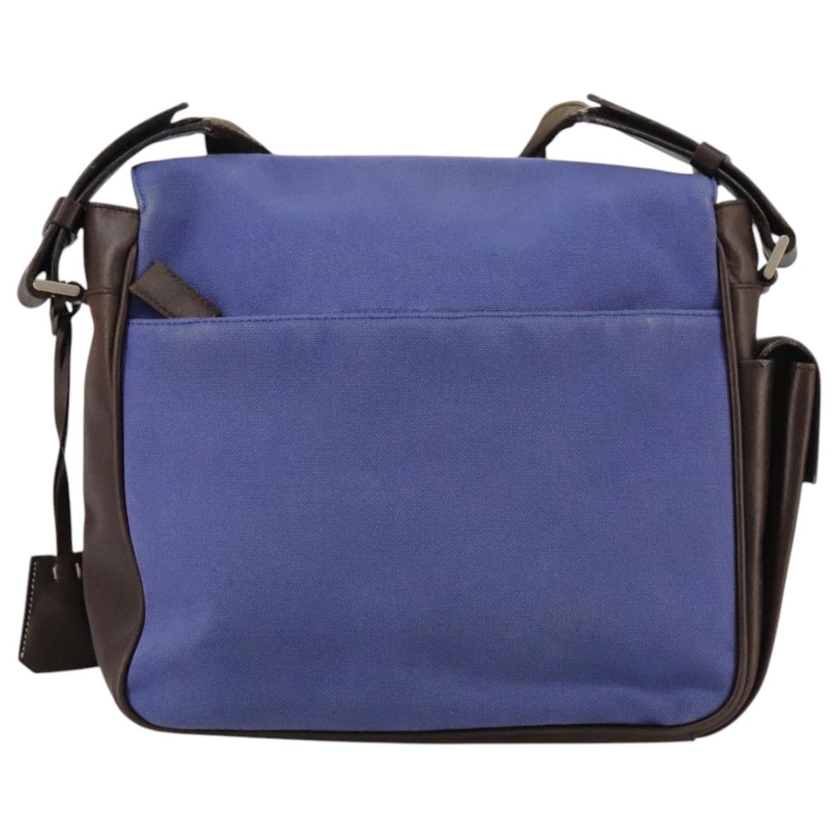 Prada Blue Canvas Shoulder Bag (Pre-Owned) Size ONE SIZE - 2 Thumbnail