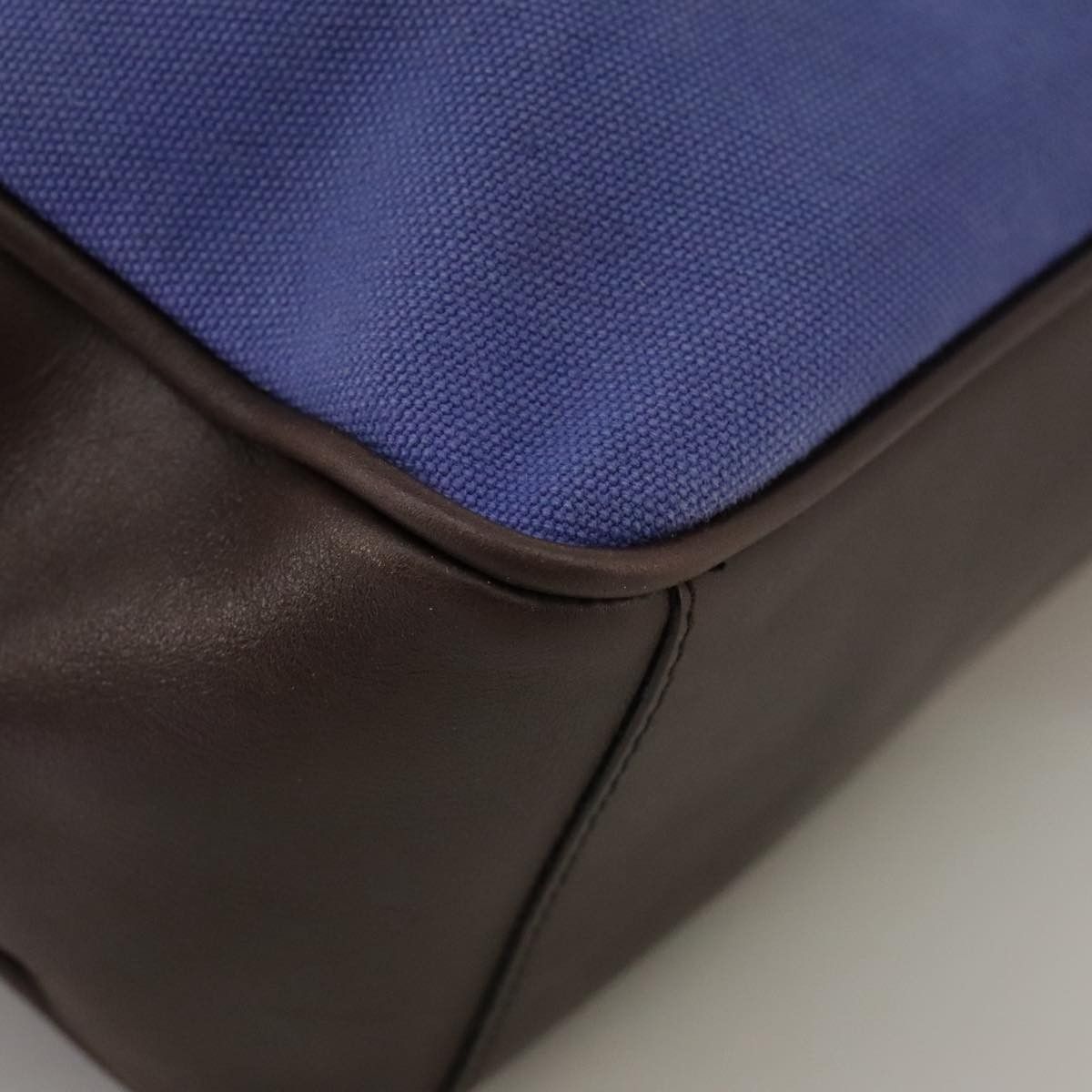 Prada Blue Canvas Shoulder Bag (Pre-Owned) Size ONE SIZE - 9 Thumbnail