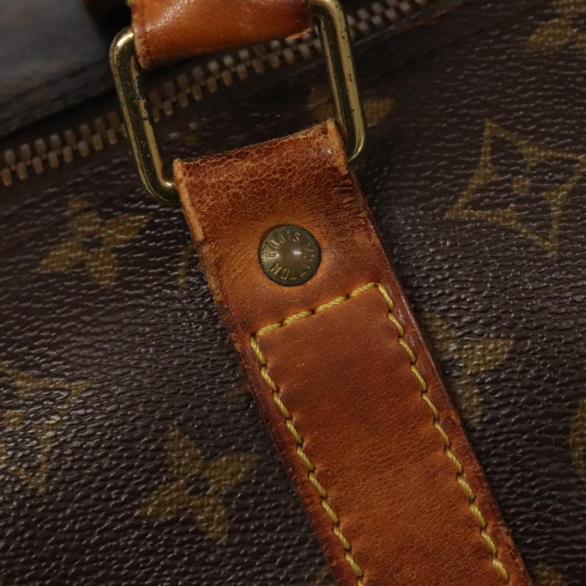 Louis Vuitton Keepall 60 Brown Canvas Travel Bag (Pre-Owned) Size ONE SIZE - 14 Thumbnail