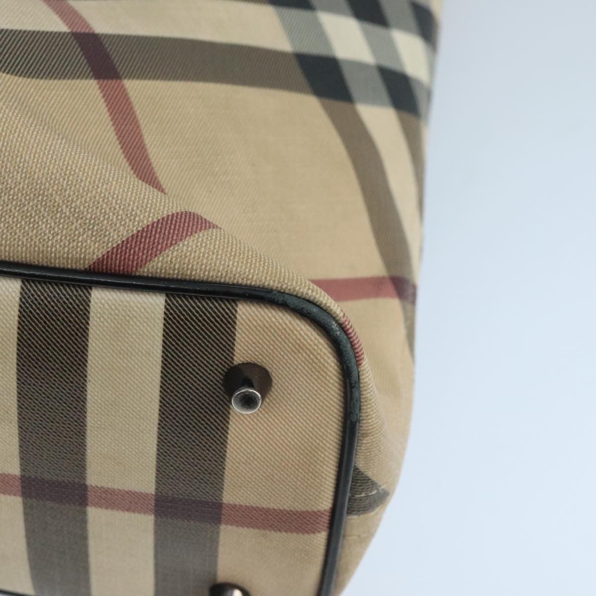 Burberry Nova Check Beige Canvas Tote Bag (Pre-Owned) Size ONE SIZE - 7 Thumbnail