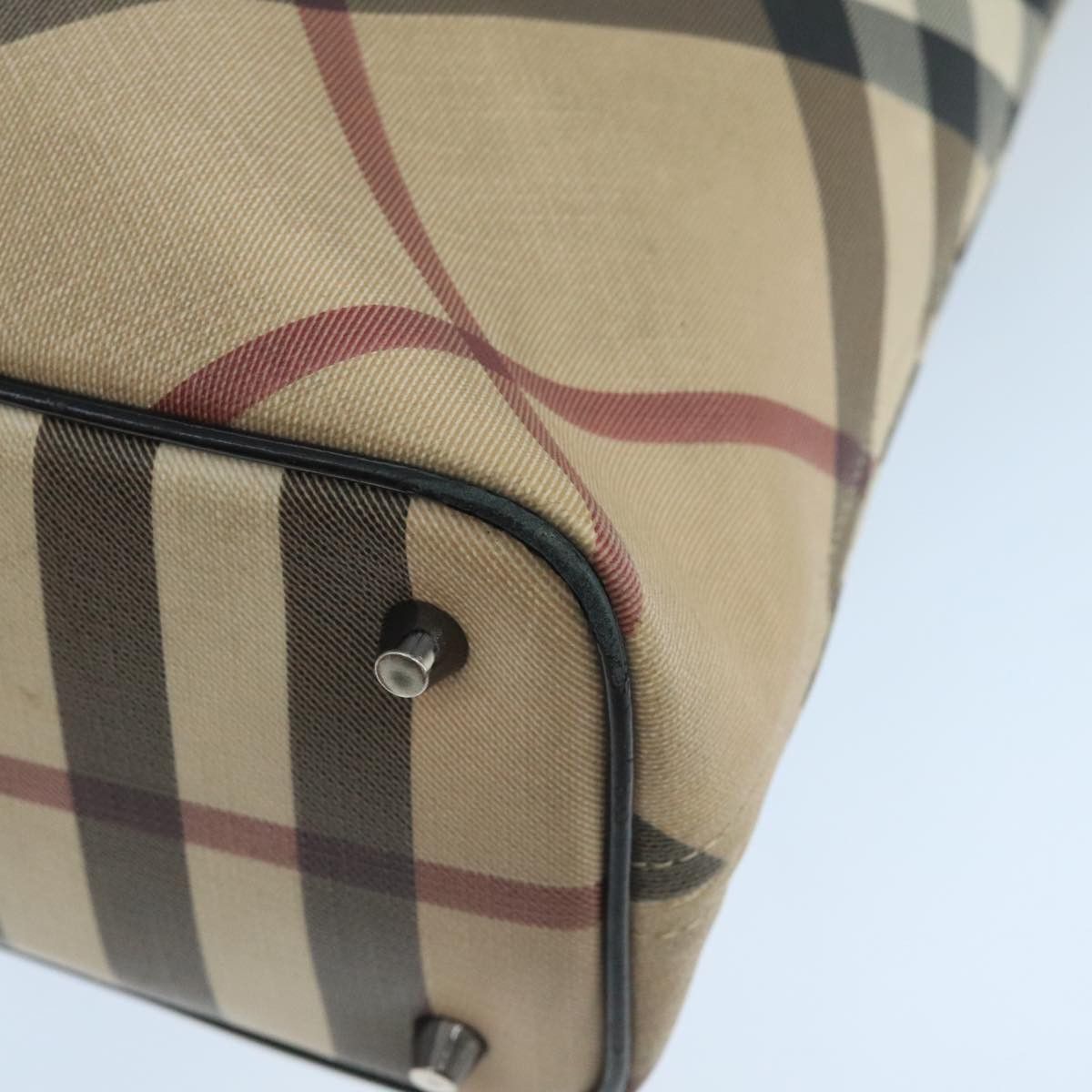 Burberry Nova Check Beige Canvas Tote Bag (Pre-Owned) Size ONE SIZE - 9 Thumbnail