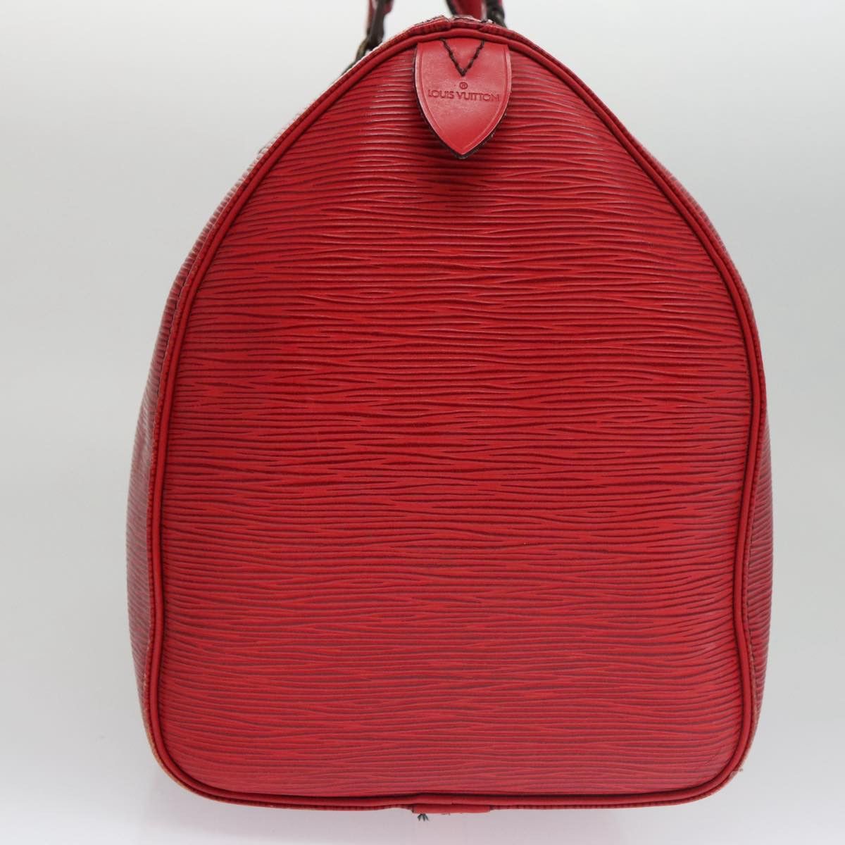 Louis Vuitton Speedy 35 Red Leather Handbag (Pre-Owned) Size ONE SIZE - 4 Thumbnail