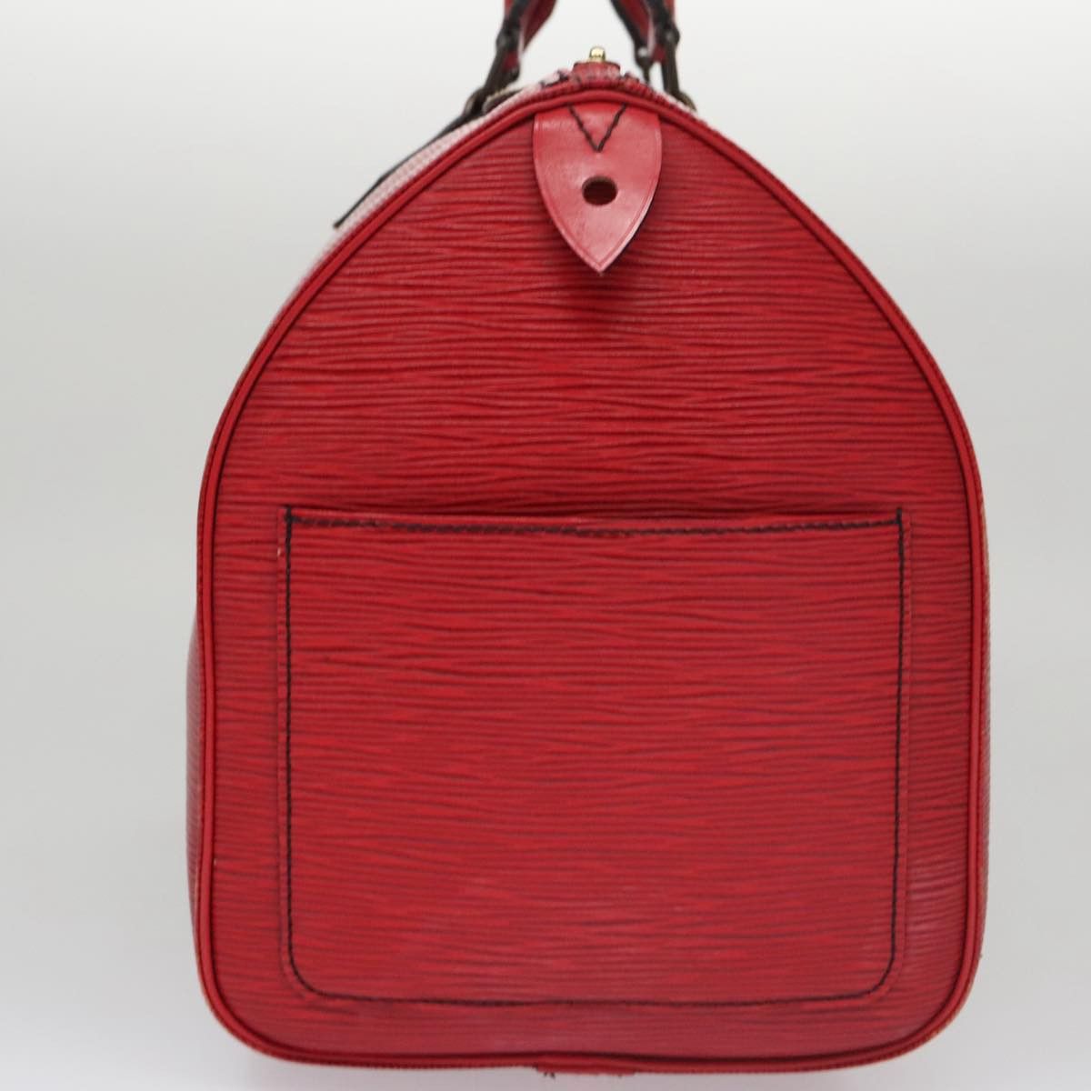 Louis Vuitton Speedy 35 Red Leather Handbag (Pre-Owned) Size ONE SIZE - 3 Thumbnail