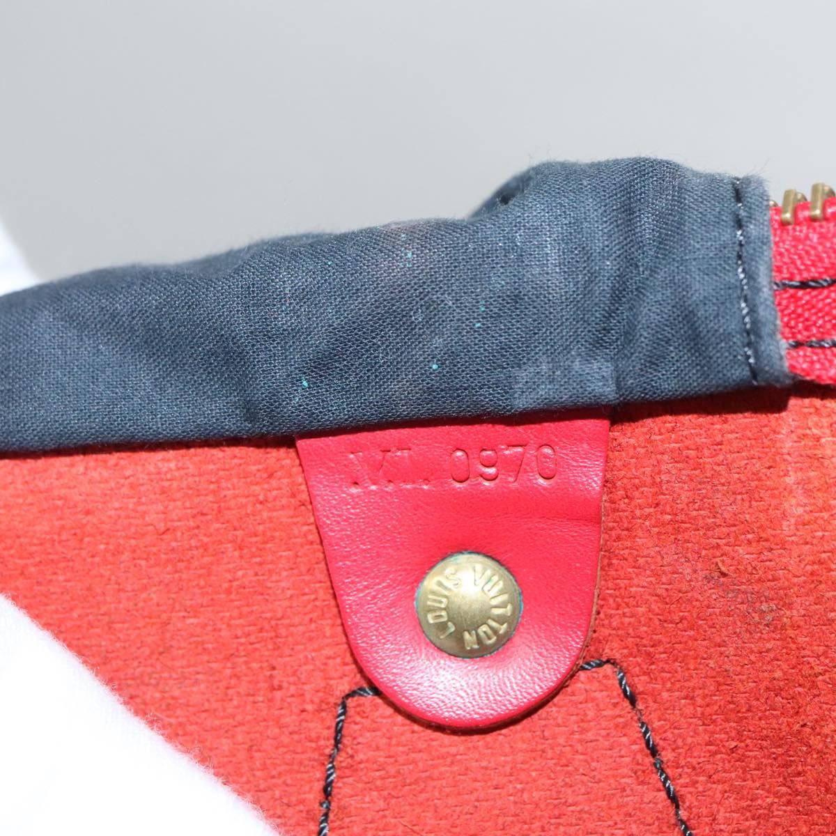 Louis Vuitton Speedy 35 Red Leather Handbag (Pre-Owned) Size ONE SIZE - 15 Thumbnail