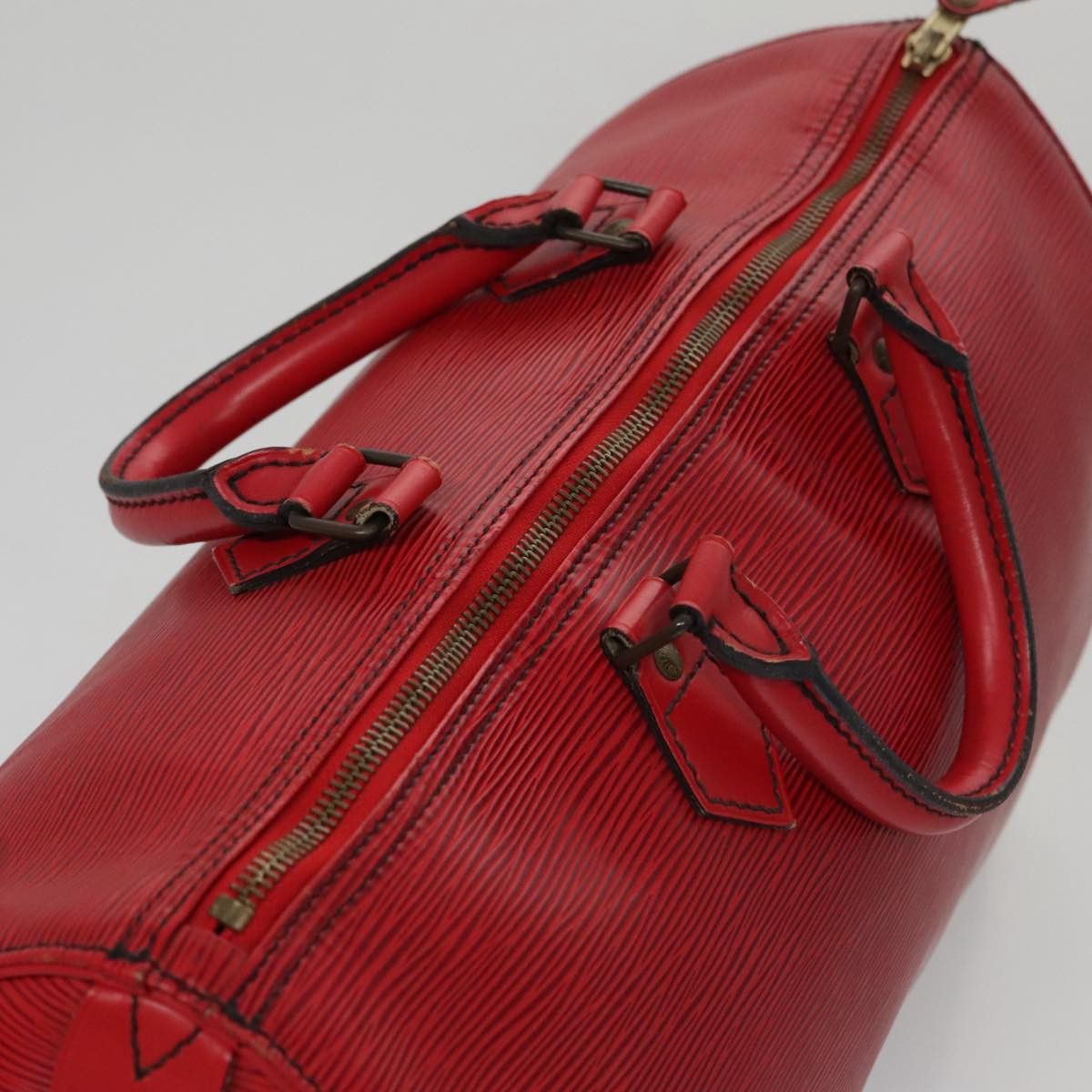 Louis Vuitton Speedy 35 Red Leather Handbag (Pre-Owned) Size ONE SIZE - 19 Thumbnail