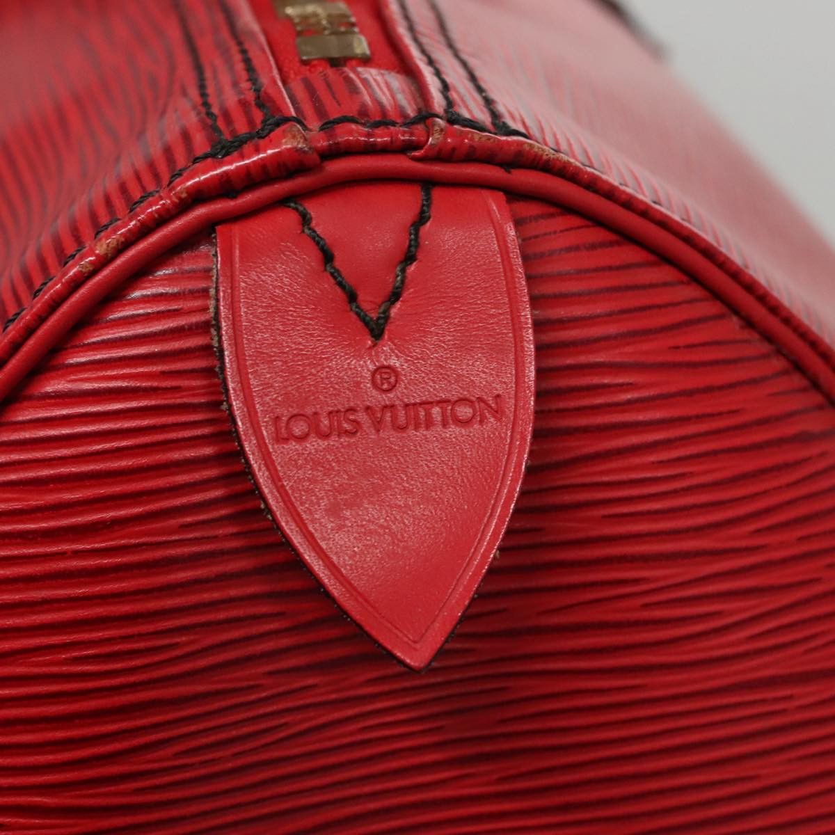 Louis Vuitton Speedy 35 Red Leather Handbag (Pre-Owned) Size ONE SIZE - 16 Thumbnail