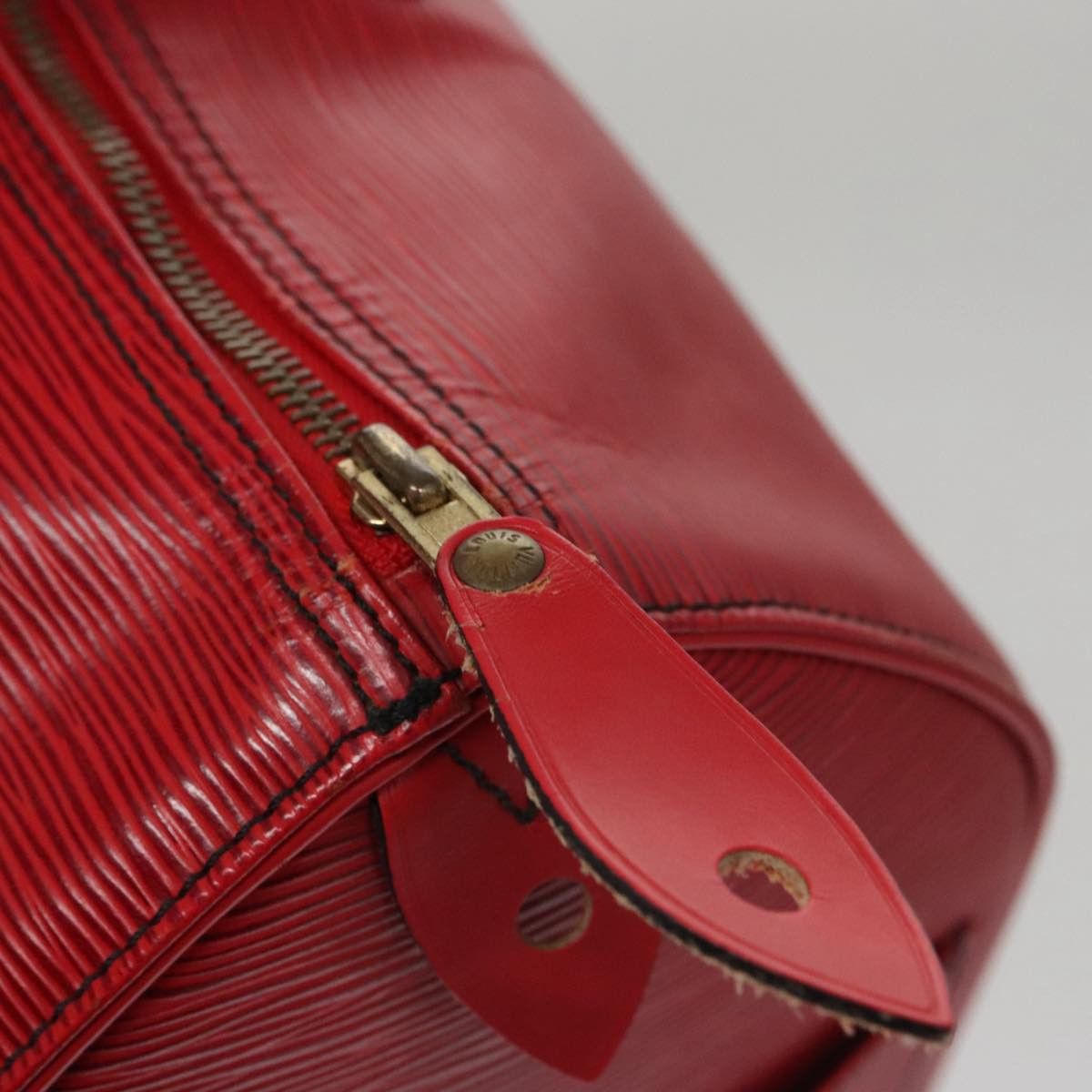 Louis Vuitton Speedy 35 Red Leather Handbag (Pre-Owned) Size ONE SIZE - 12 Thumbnail