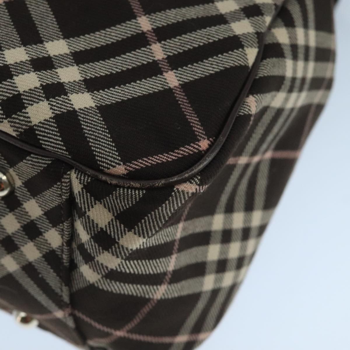 Burberry Nova Check Black Canvas Handbag (Pre-Owned) Size ONE SIZE - 8 Thumbnail