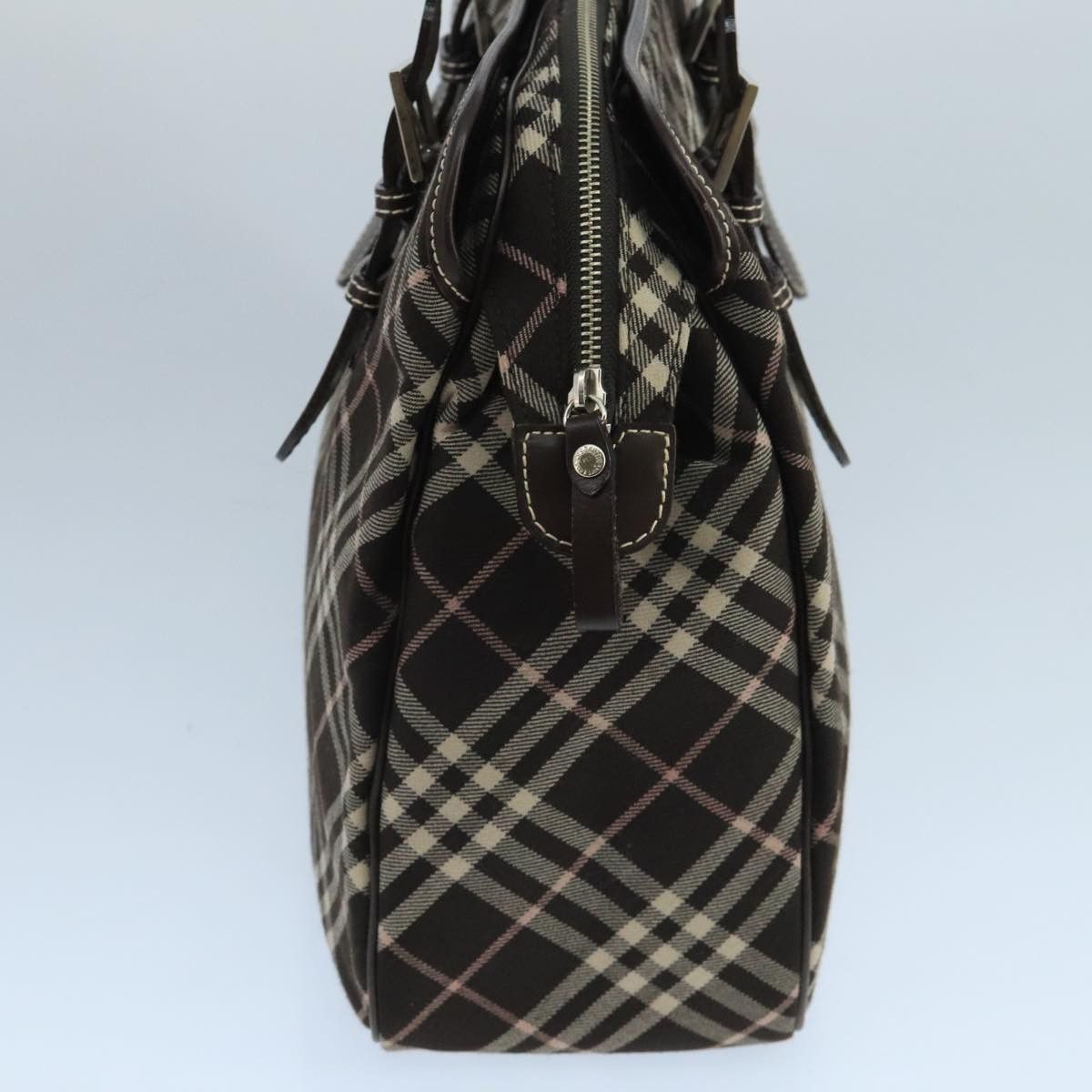 Burberry Nova Check Black Canvas Handbag (Pre-Owned) Size ONE SIZE - 4 Thumbnail