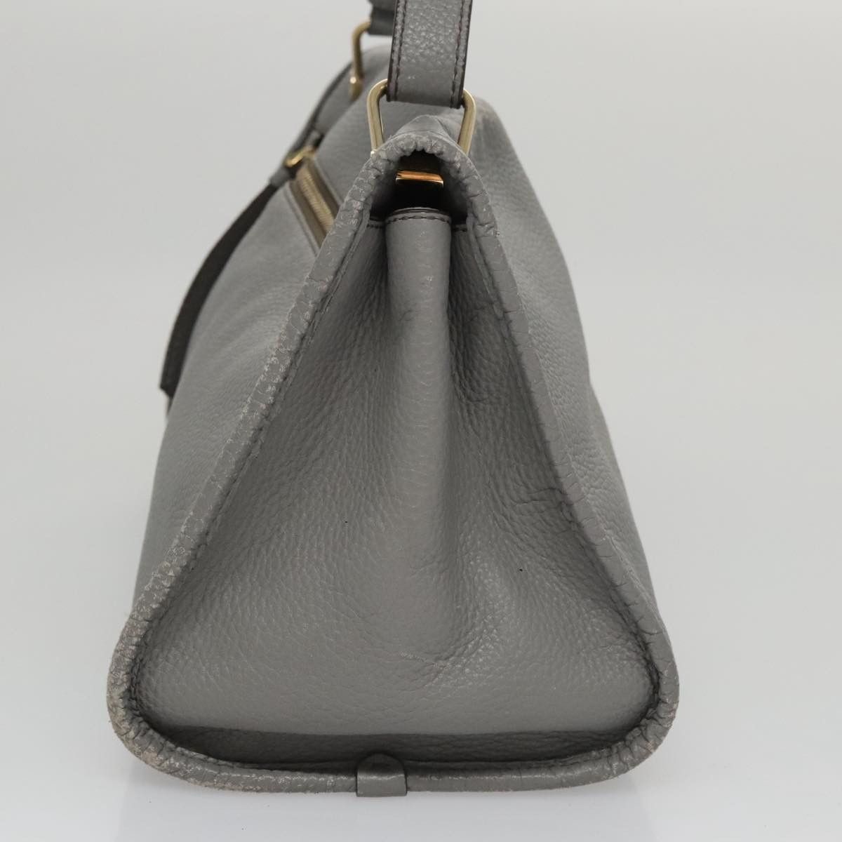 Bally Grey Leather Handbag (Pre-Owned) Size ONE SIZE - 3 Thumbnail