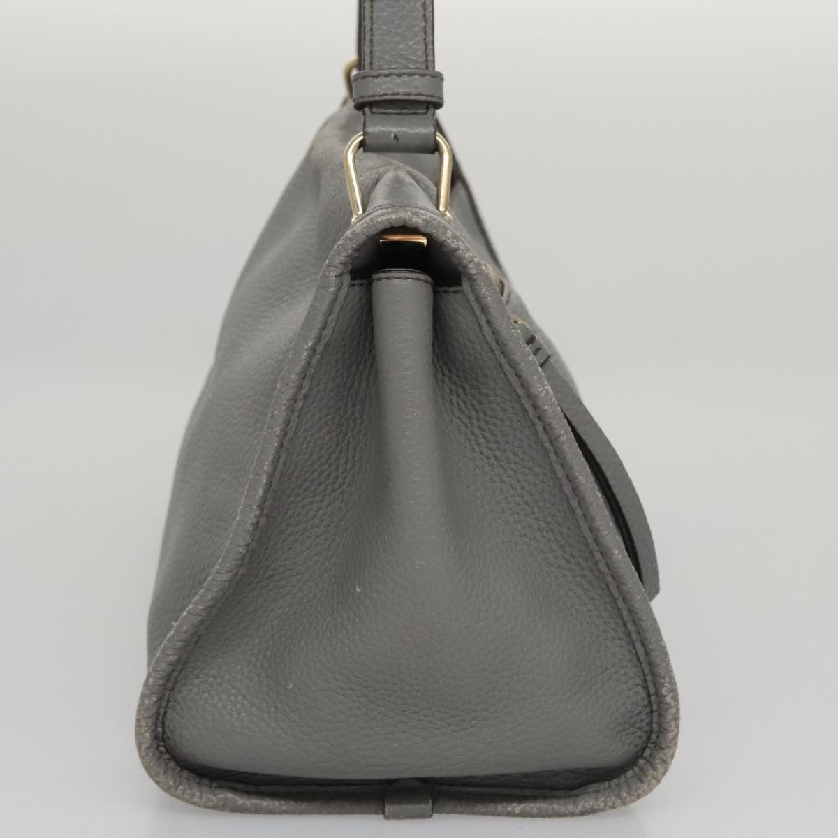 Bally Grey Leather Handbag (Pre-Owned) Size ONE SIZE - 4 Thumbnail