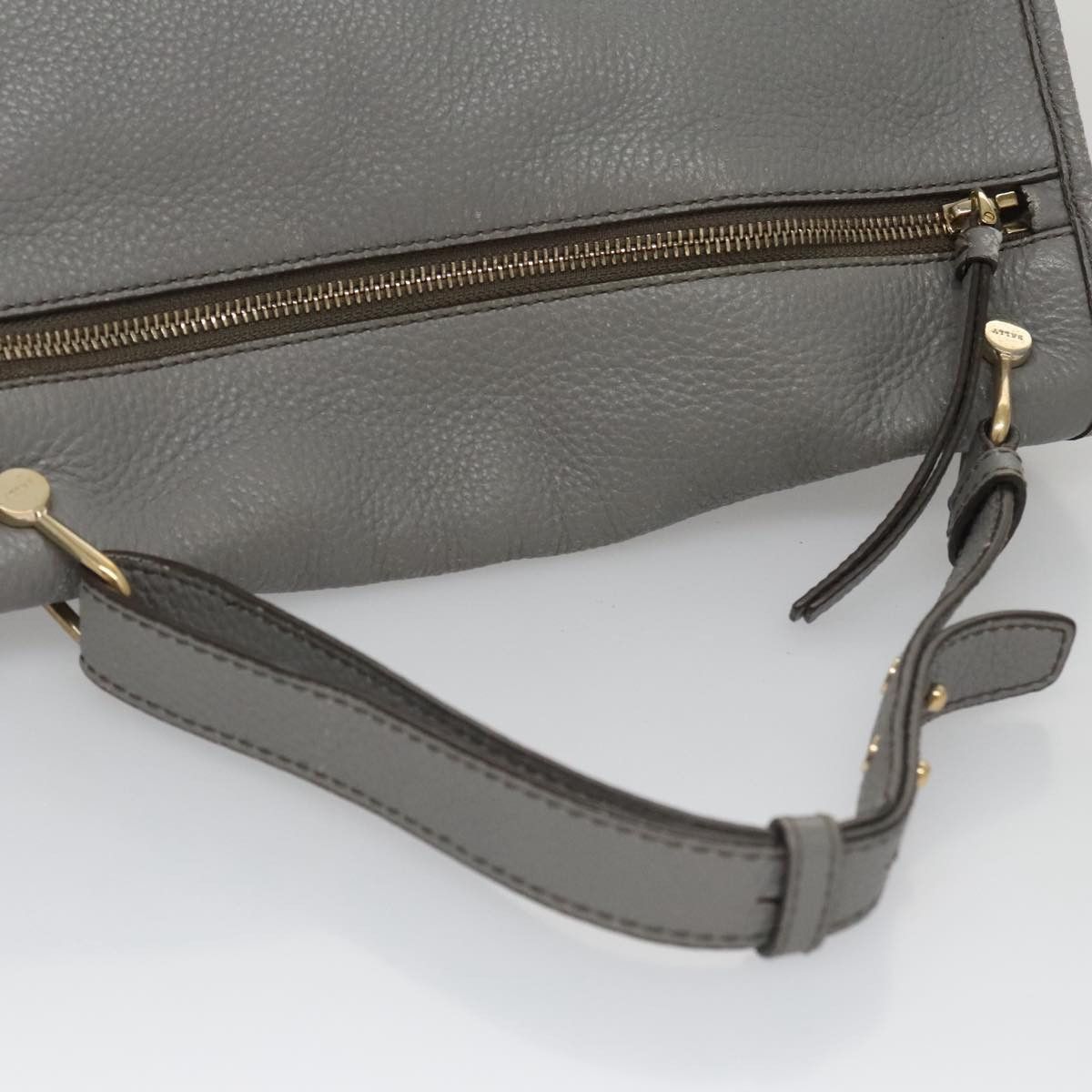 Bally Grey Leather Handbag (Pre-Owned) Size ONE SIZE - 6 Thumbnail