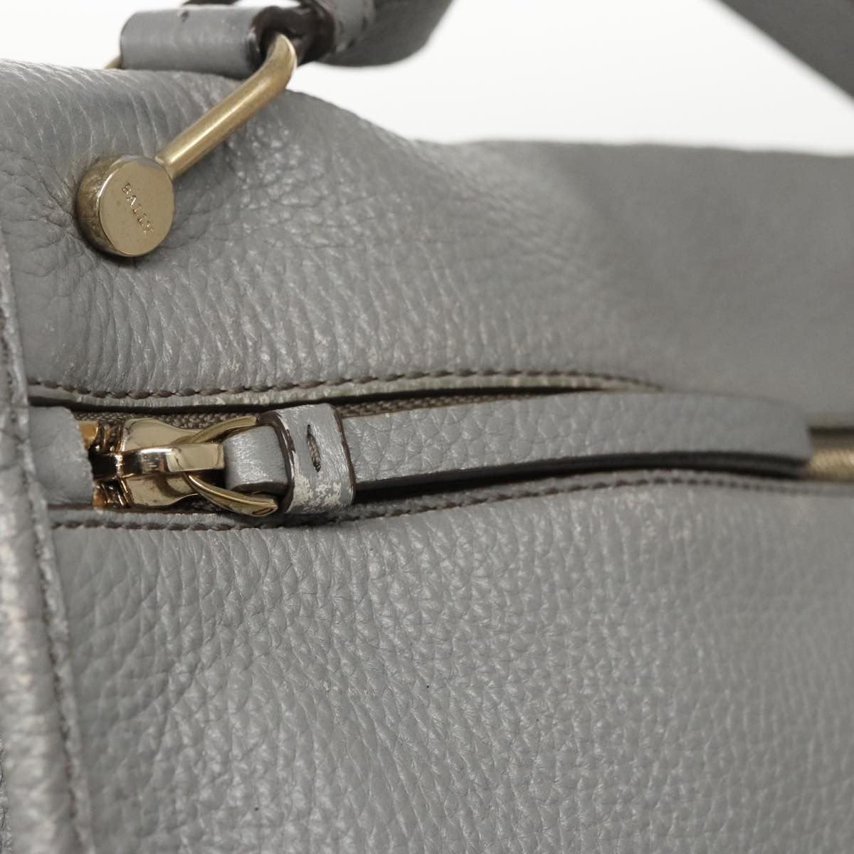Bally Grey Leather Handbag (Pre-Owned) Size ONE SIZE - 12 Thumbnail