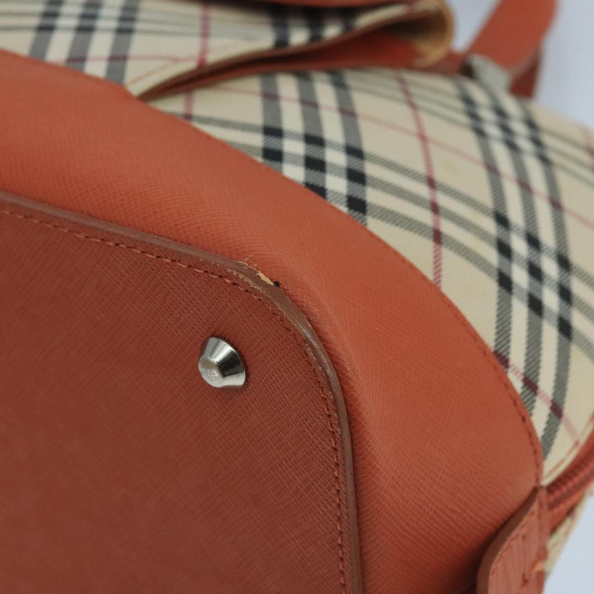 Burberry Nova Check Beige Canvas Handbag (Pre-Owned) Size ONE SIZE - 10 Thumbnail