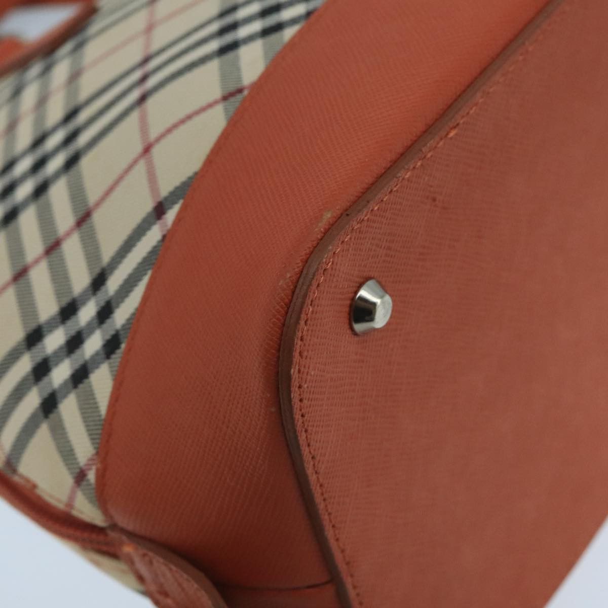Burberry Nova Check Beige Canvas Handbag (Pre-Owned) Size ONE SIZE - 9 Thumbnail