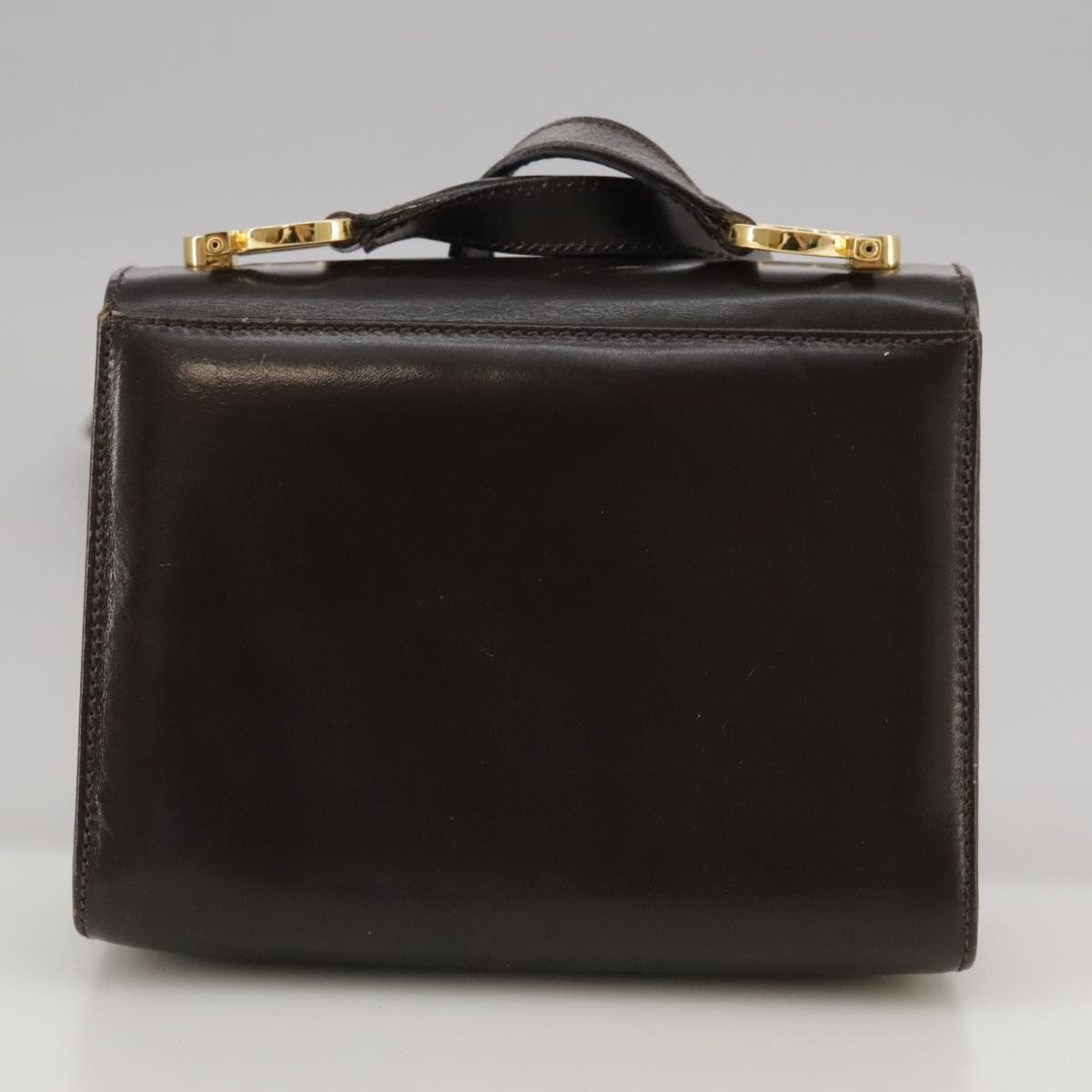 Salvatore Ferragamo Gancini Brown Leather Shoulder Bag (Pre-Owned) Size ONE SIZE - 2 Thumbnail