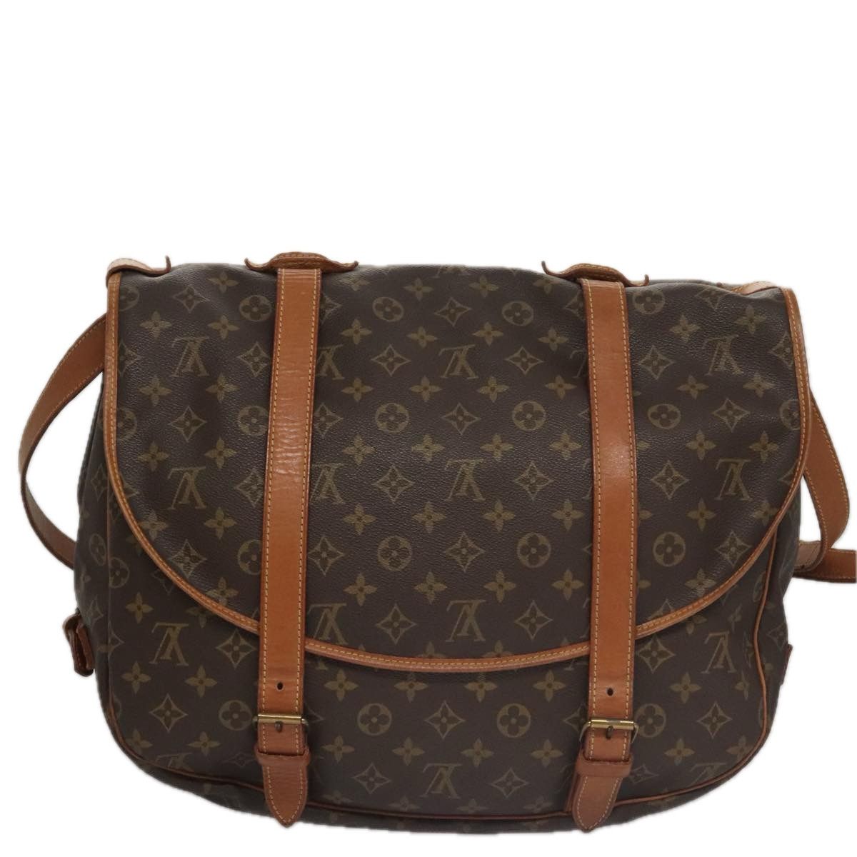 Louis Vuitton Saumur 43 Brown Canvas Shoulder Bag (Pre-Owned) Size ONE SIZE - 2 Thumbnail