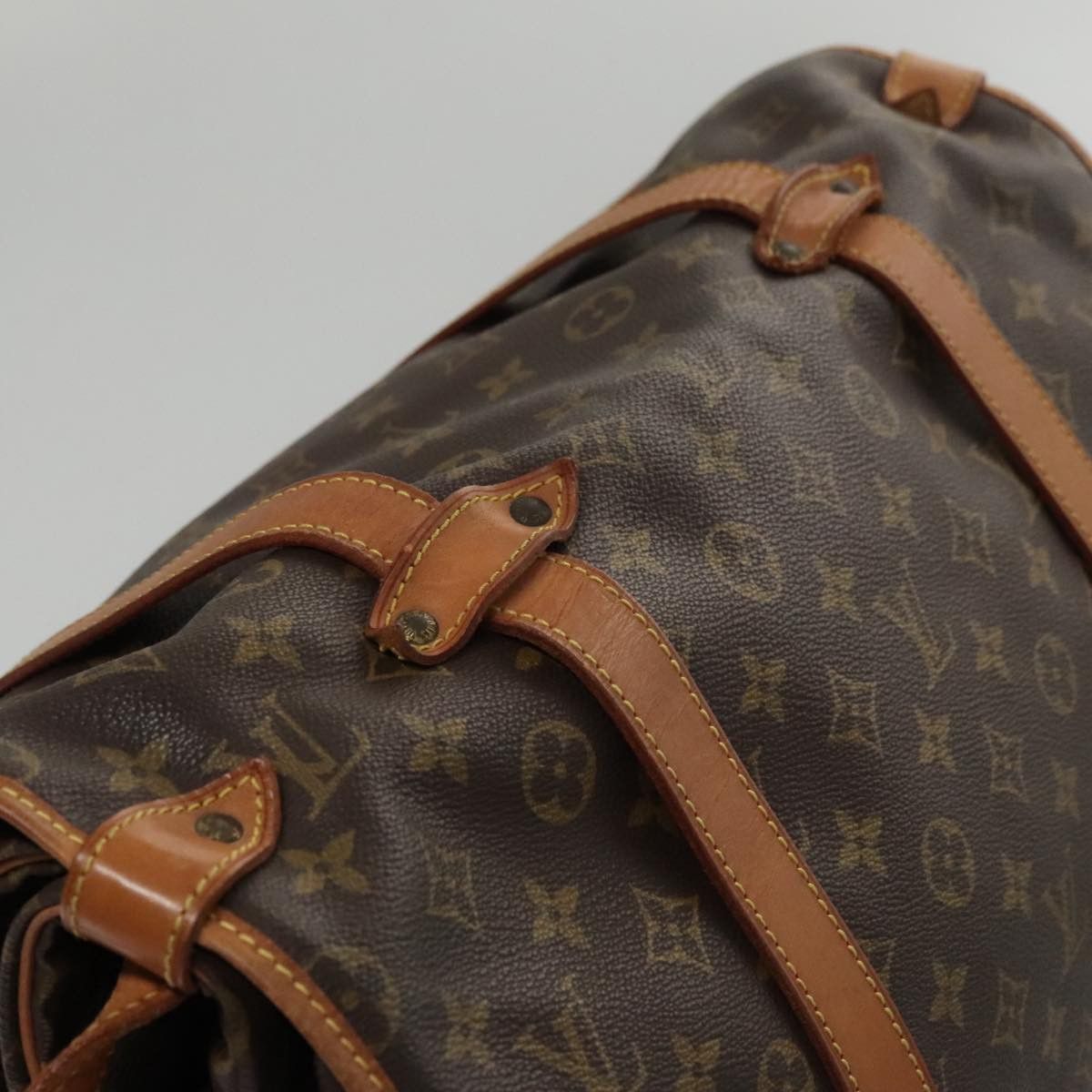 Louis Vuitton Saumur 43 Brown Canvas Shoulder Bag (Pre-Owned) Size ONE SIZE - 17 Thumbnail