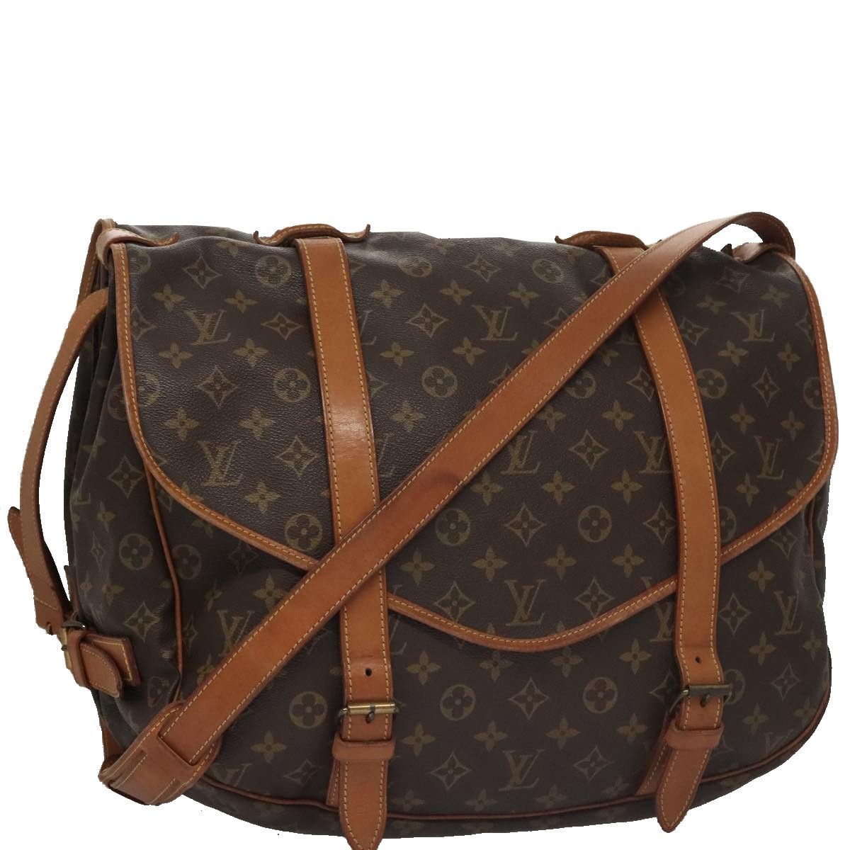 Louis Vuitton Saumur 43 Brown Canvas Shoulder Bag (Pre-Owned) Size ONE SIZE - 16 Thumbnail