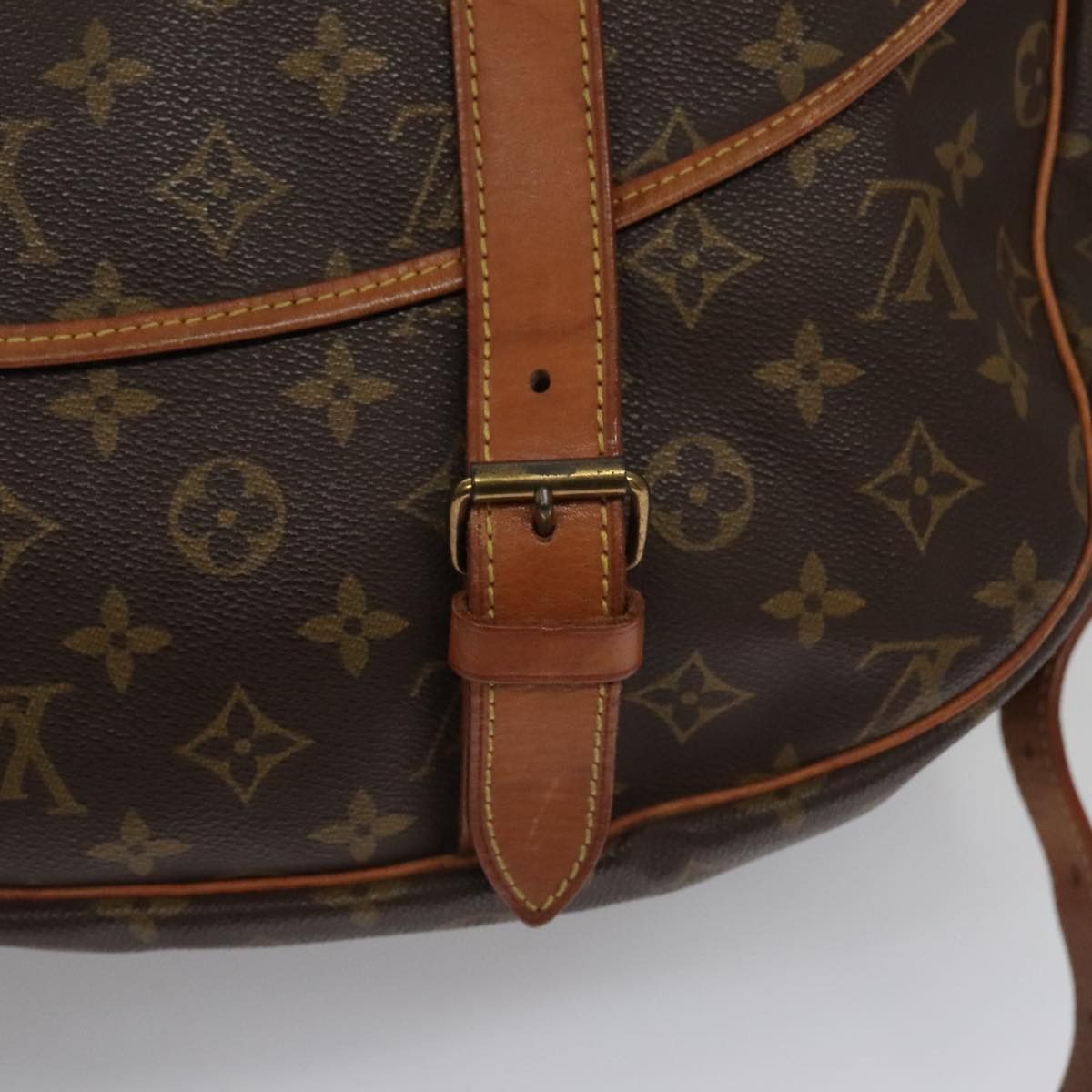 Louis Vuitton Saumur 43 Brown Canvas Shoulder Bag (Pre-Owned) Size ONE SIZE - 20 Thumbnail