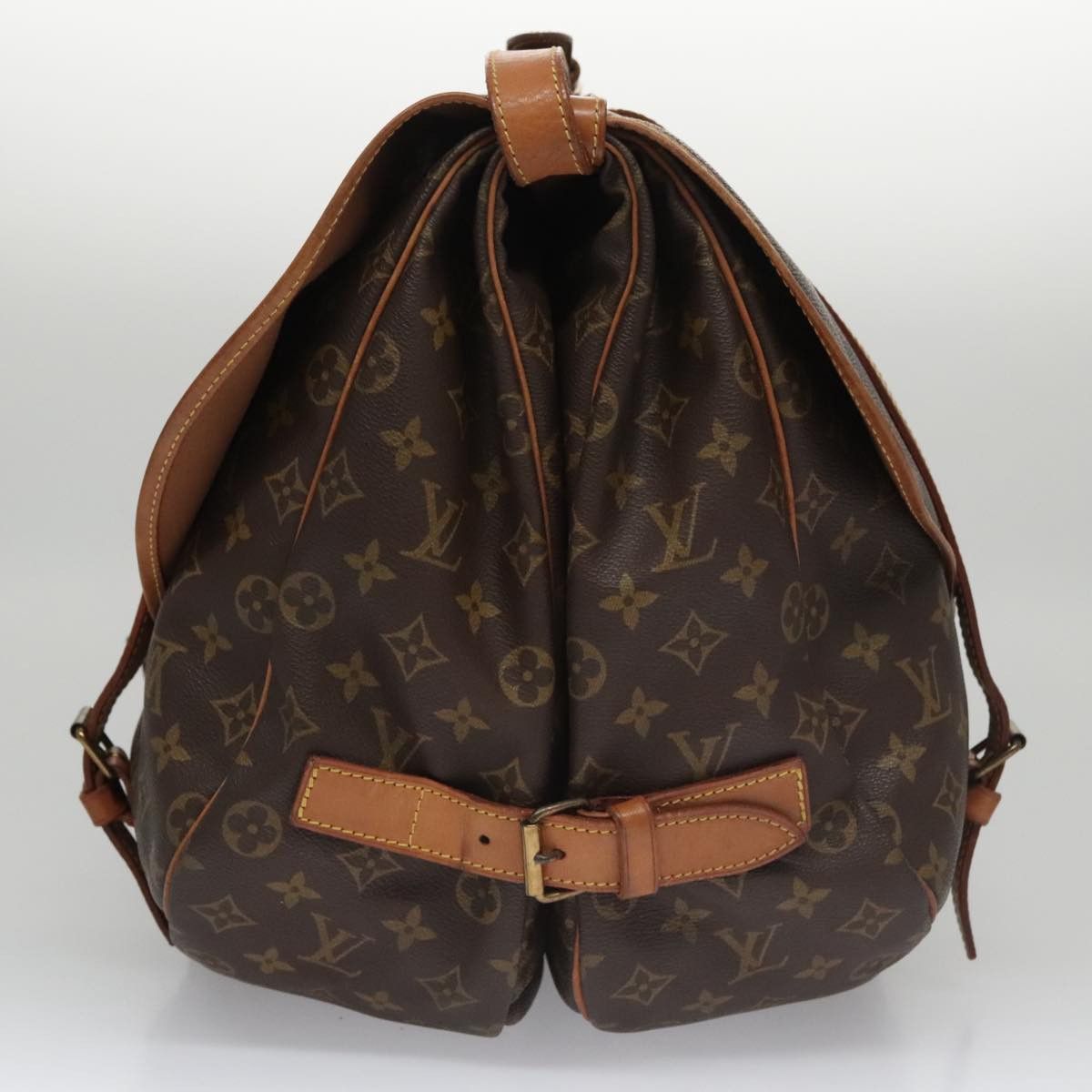 Louis Vuitton Saumur 43 Brown Canvas Shoulder Bag (Pre-Owned) Size ONE SIZE - 4 Thumbnail