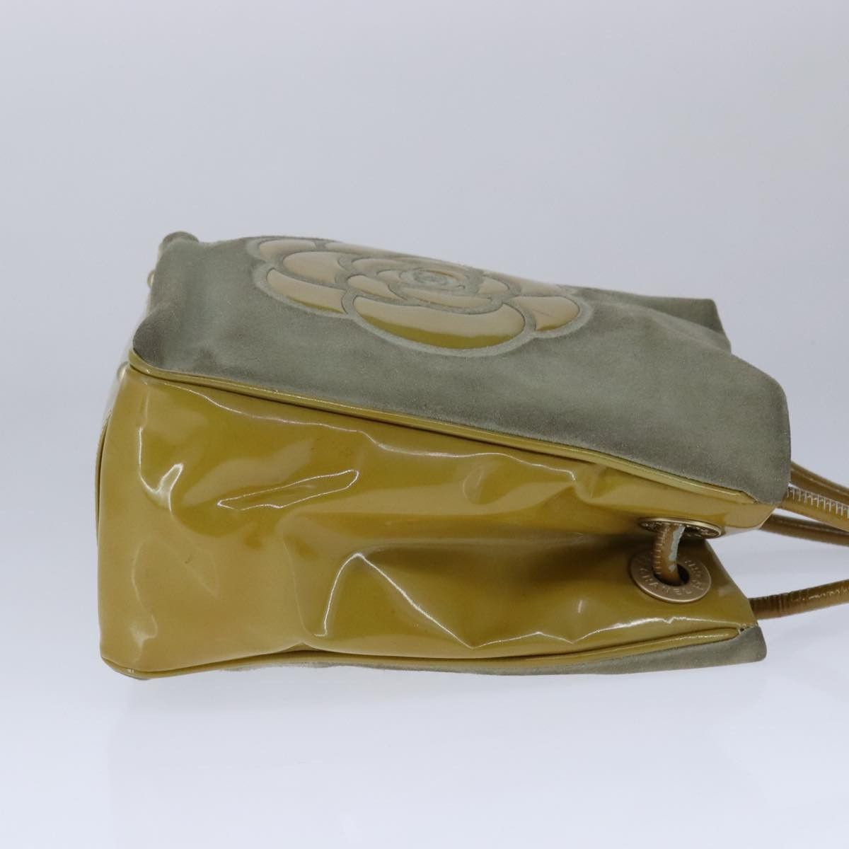 Chanel Camélia Grey Suede Shoulder Bag (Pre-Owned) Size ONE SIZE - 3 Thumbnail