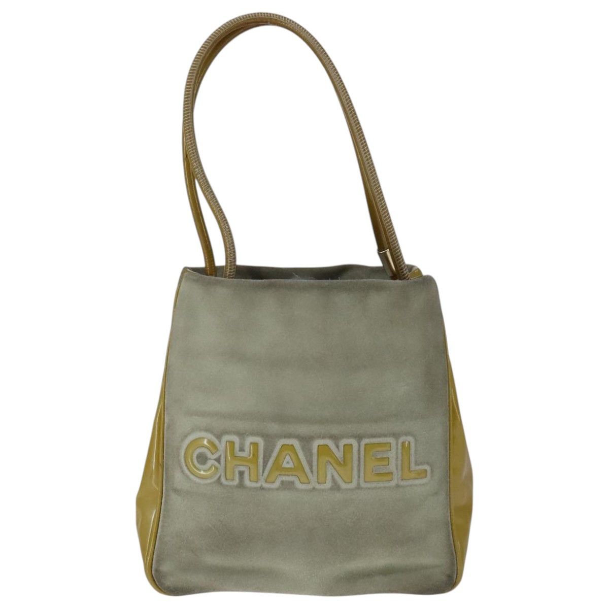 Chanel Camélia Grey Suede Shoulder Bag (Pre-Owned) Size ONE SIZE - 2 Thumbnail