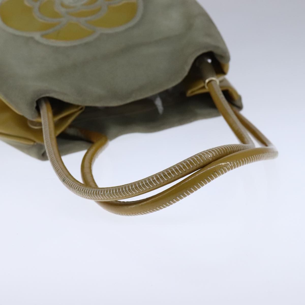 Chanel Camélia Grey Suede Shoulder Bag (Pre-Owned) Size ONE SIZE - 5 Thumbnail
