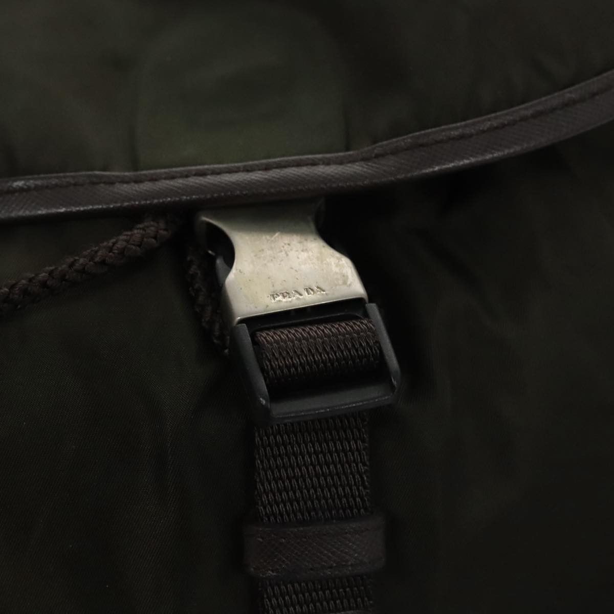Prada Re-Nylon Khaki Synthetic Backpack Bag (Pre-Owned) Size ONE SIZE - 12 Thumbnail