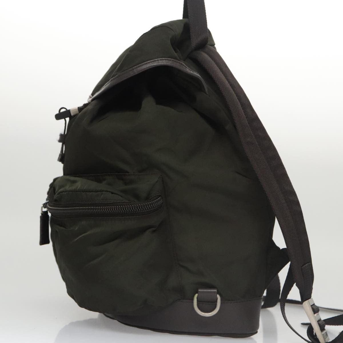 Prada Re-Nylon Khaki Synthetic Backpack Bag (Pre-Owned) Size ONE SIZE - 3 Thumbnail